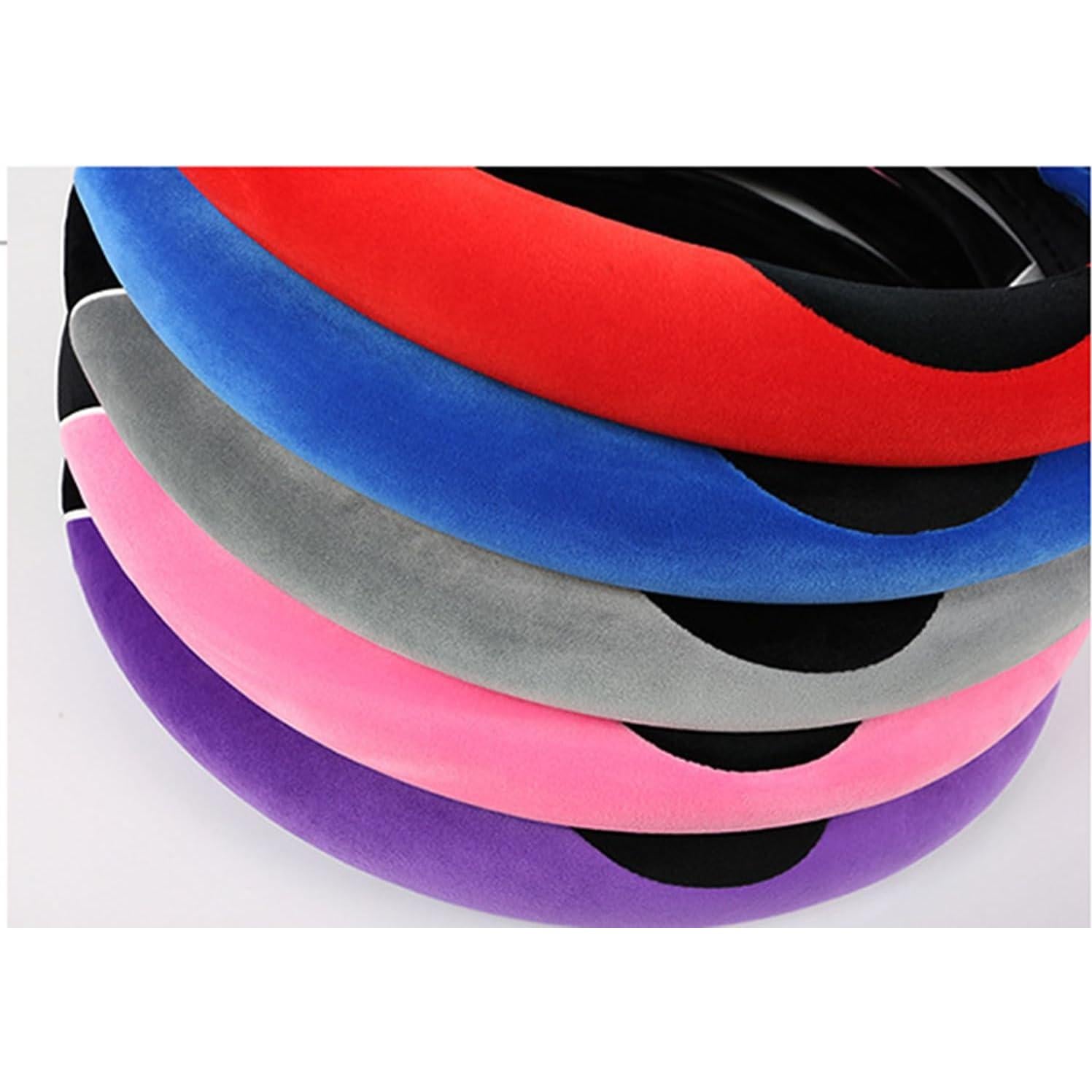 Cubierta de Volante Forala 3D de Peluche Morado Universal 37-38 cm