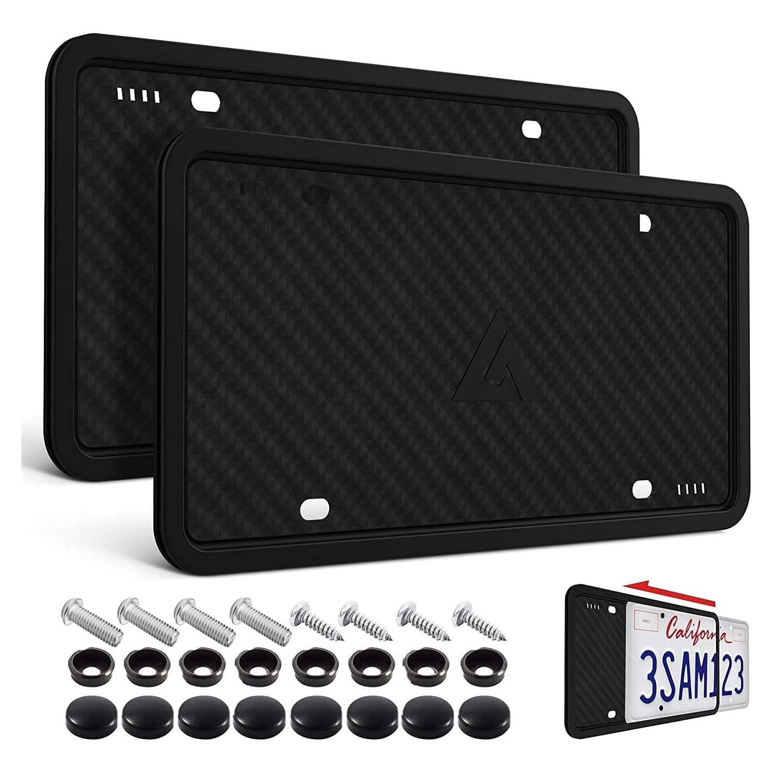 Marco de Placa de Licencia de Silicona Aujen US535 - Paquete de 2