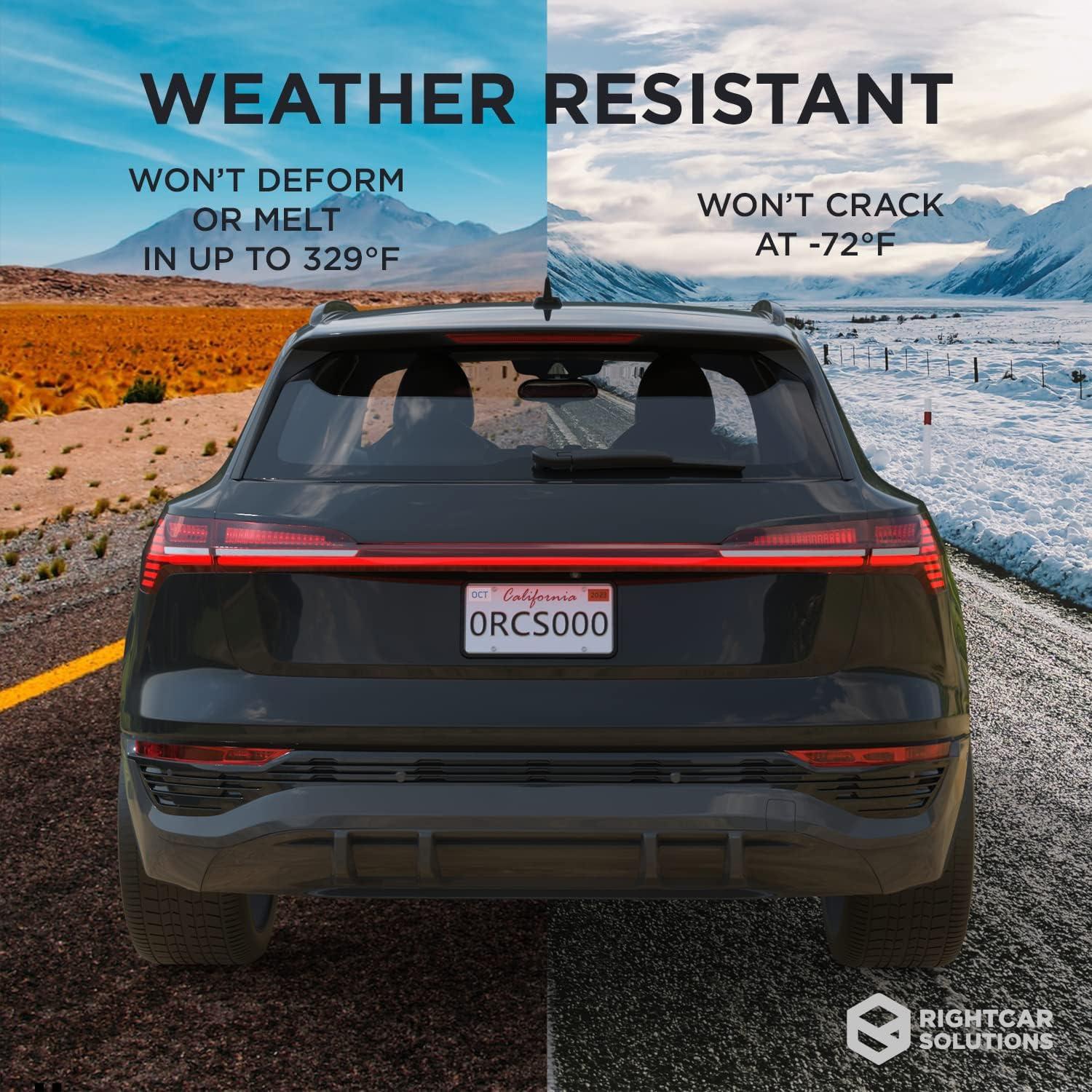 Marco de Placa de Licencia de Silicona Rightcar Solutions Negro