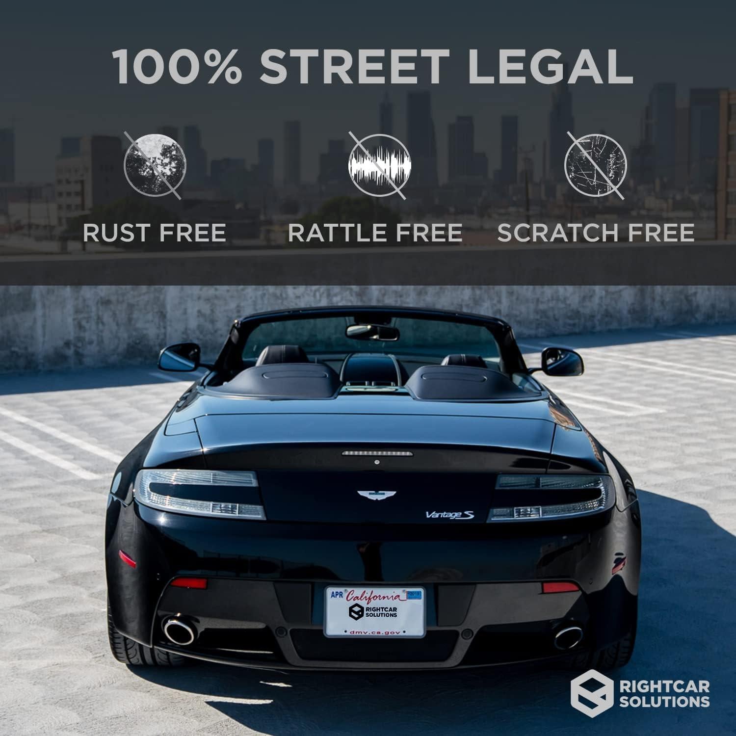 Marco de Placa de Licencia de Silicona Rightcar Solutions Negro