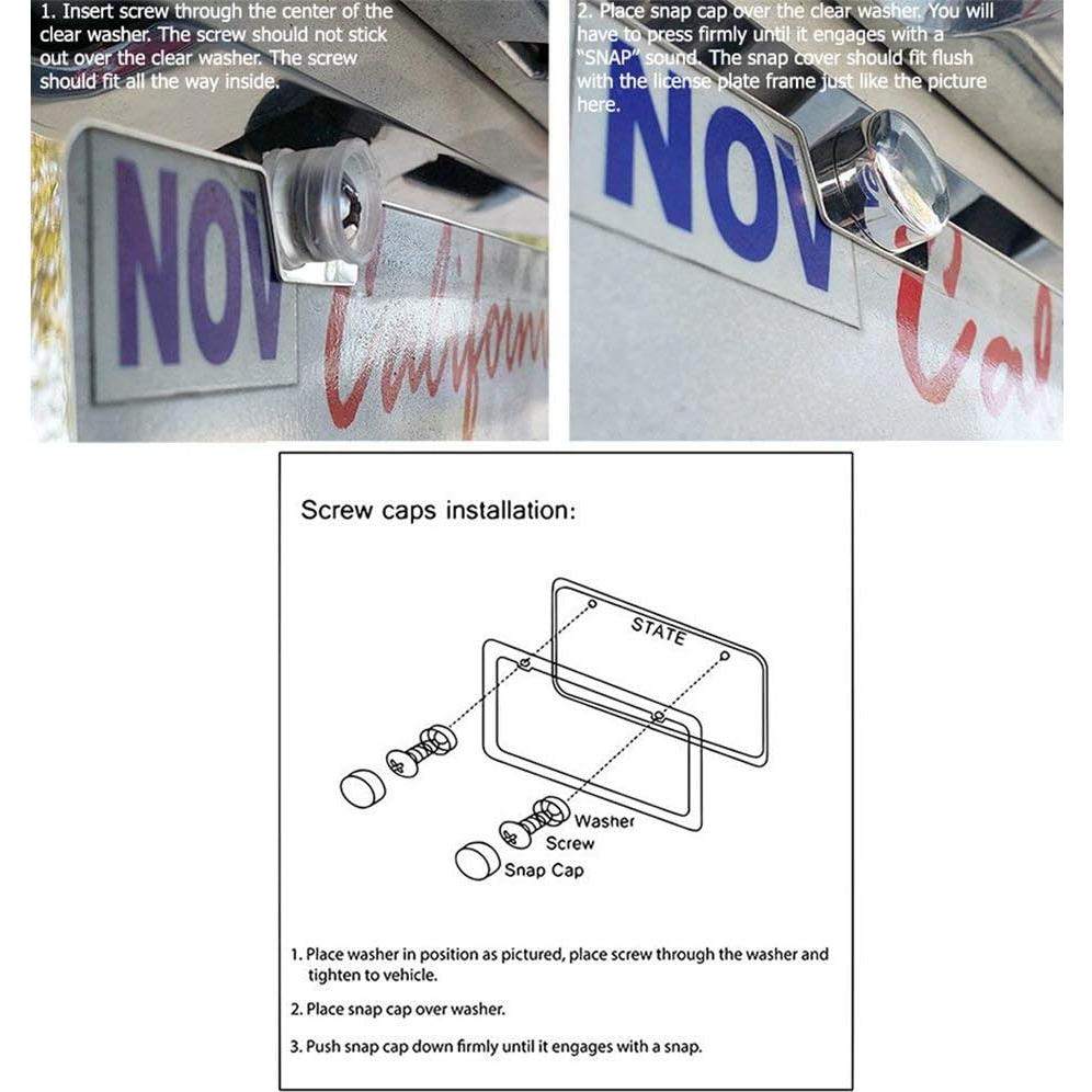 Marco de Placa de Licencia SunplusTrade Acero Inoxidable Plata