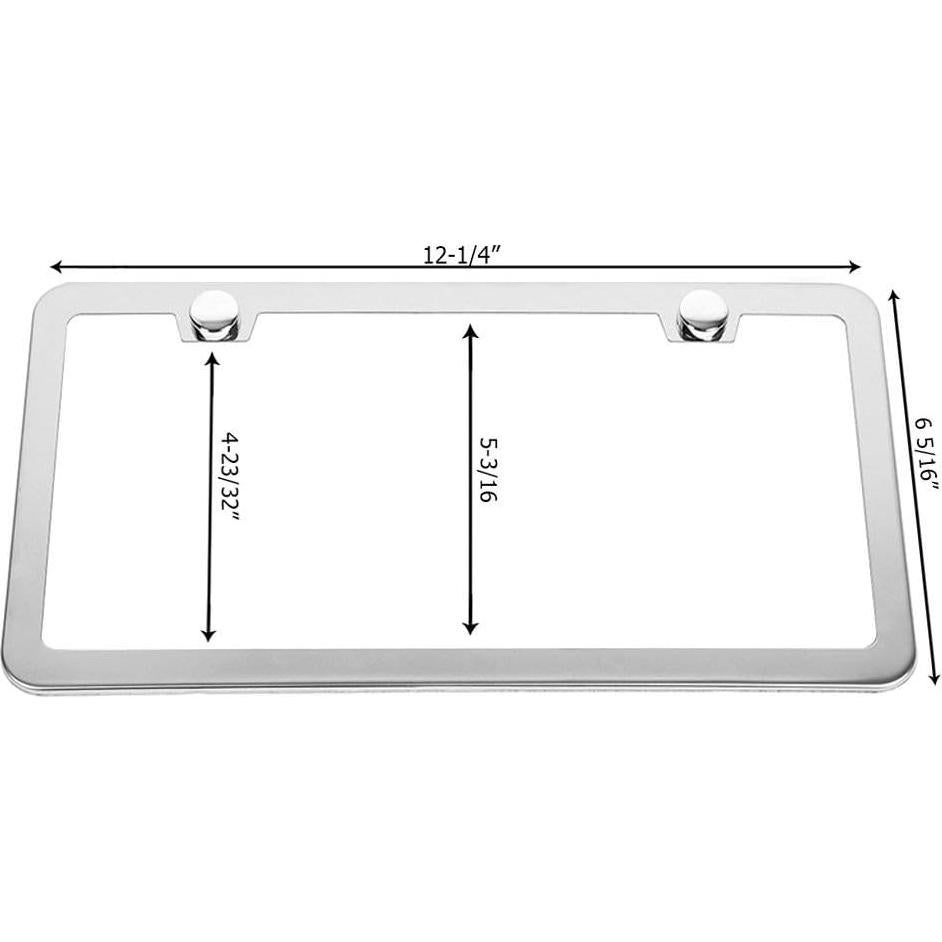 Marco de Placa de Licencia SunplusTrade Acero Inoxidable Plata