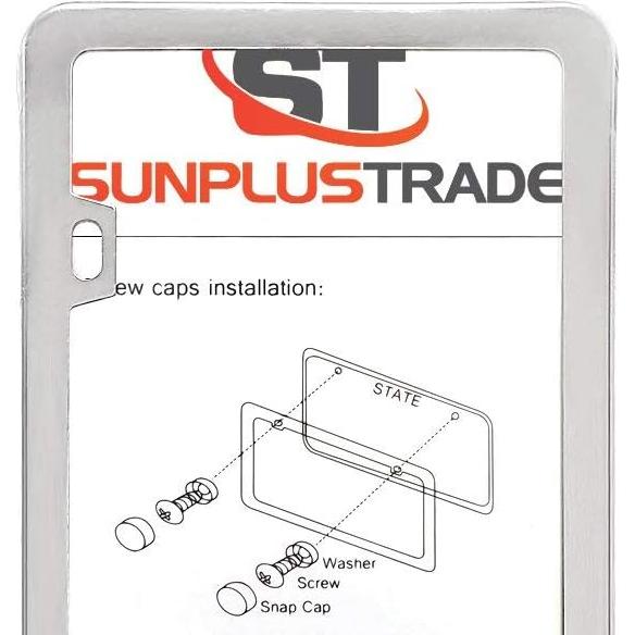 Marco de Placa de Licencia SunplusTrade Acero Inoxidable Plata
