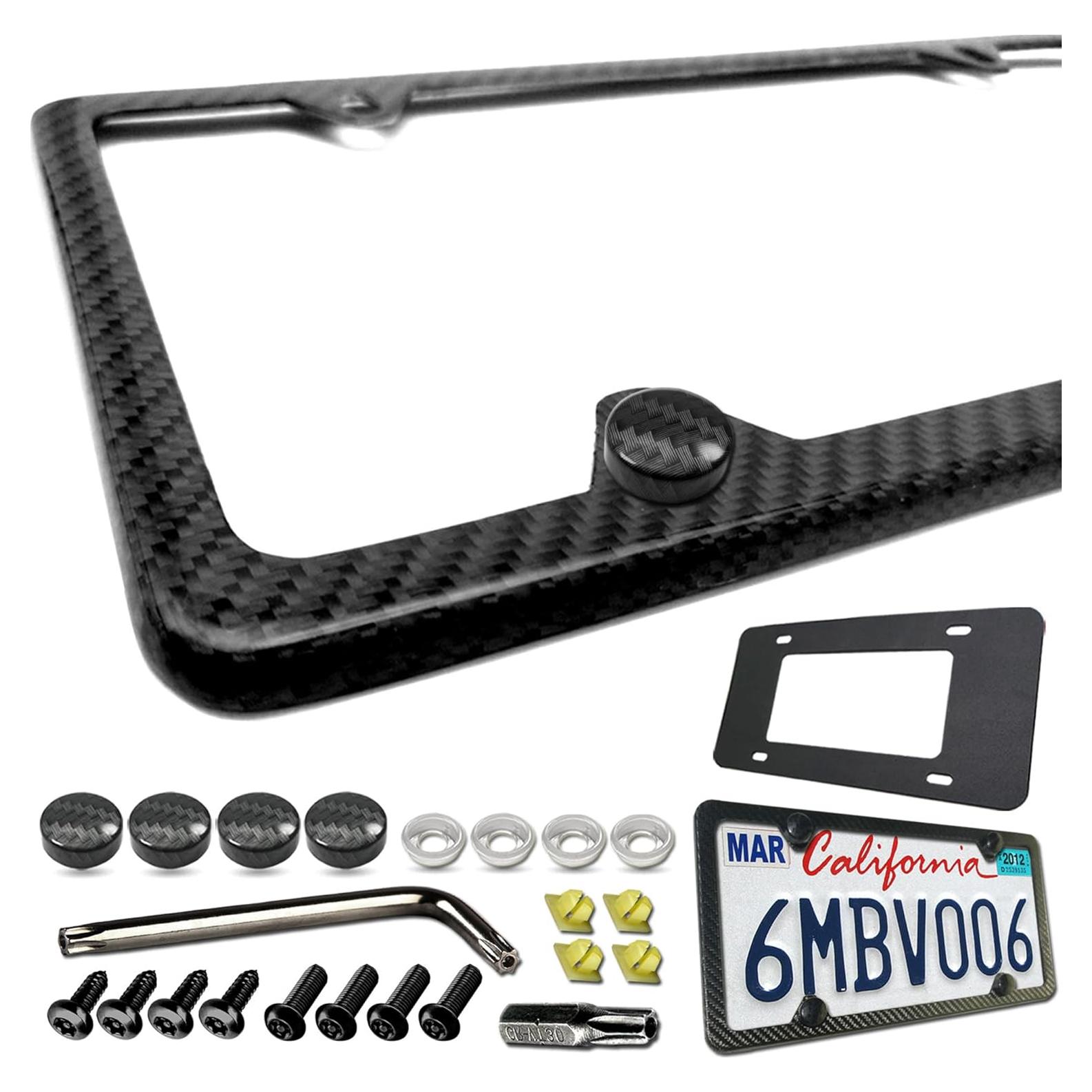 Marco de Placa de Licencia BGGTMO Fibra de Carbono 31.2x16cm