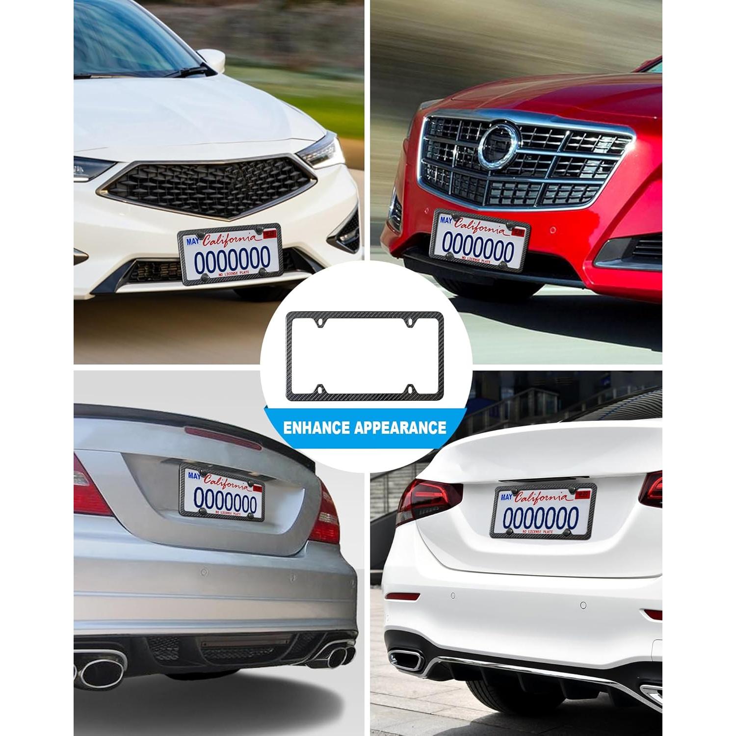 Marco de Placa de Licencia BGGTMO Fibra de Carbono 31.2x16cm