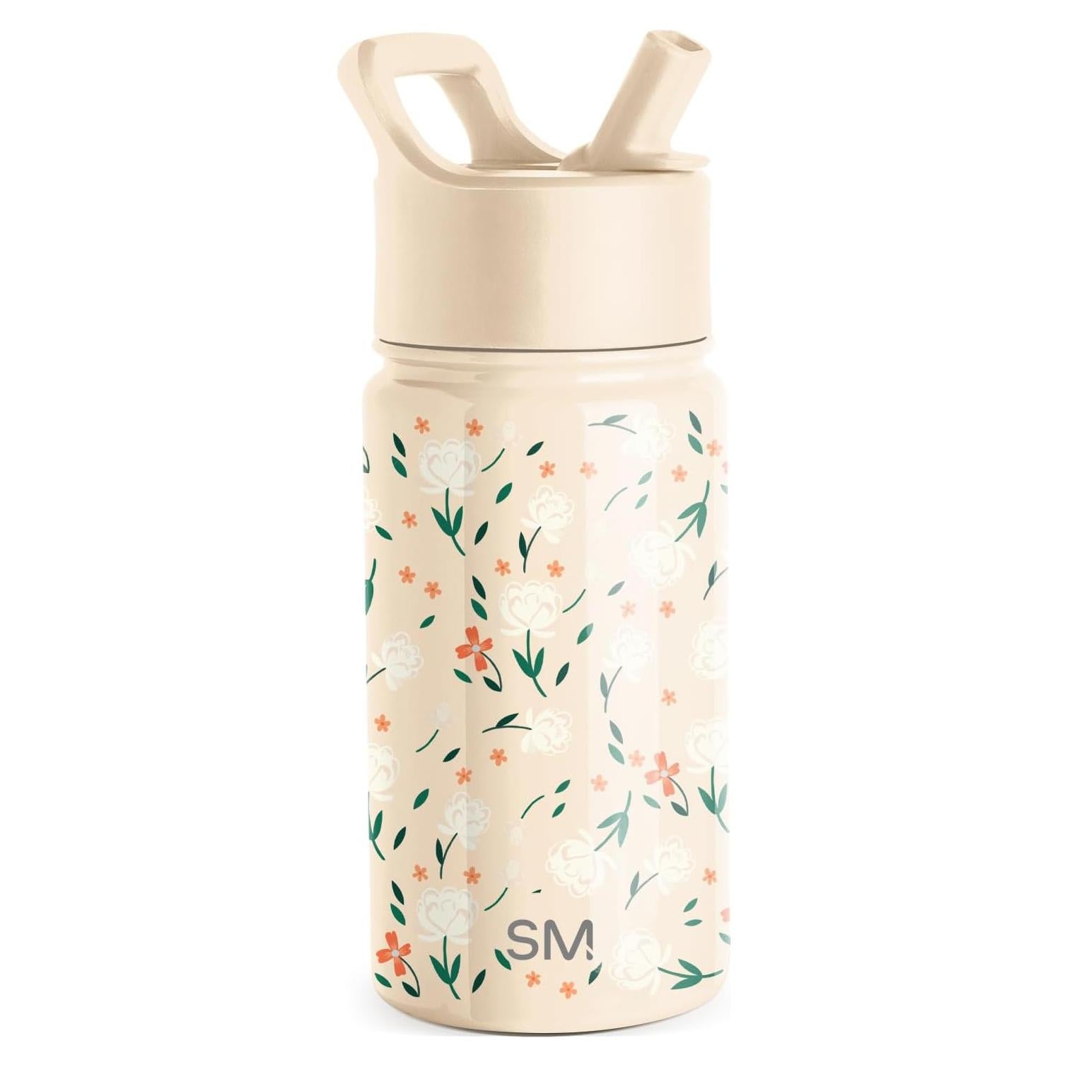 Botella de Agua Aislada Simple Modern 414 ml Niños Floral