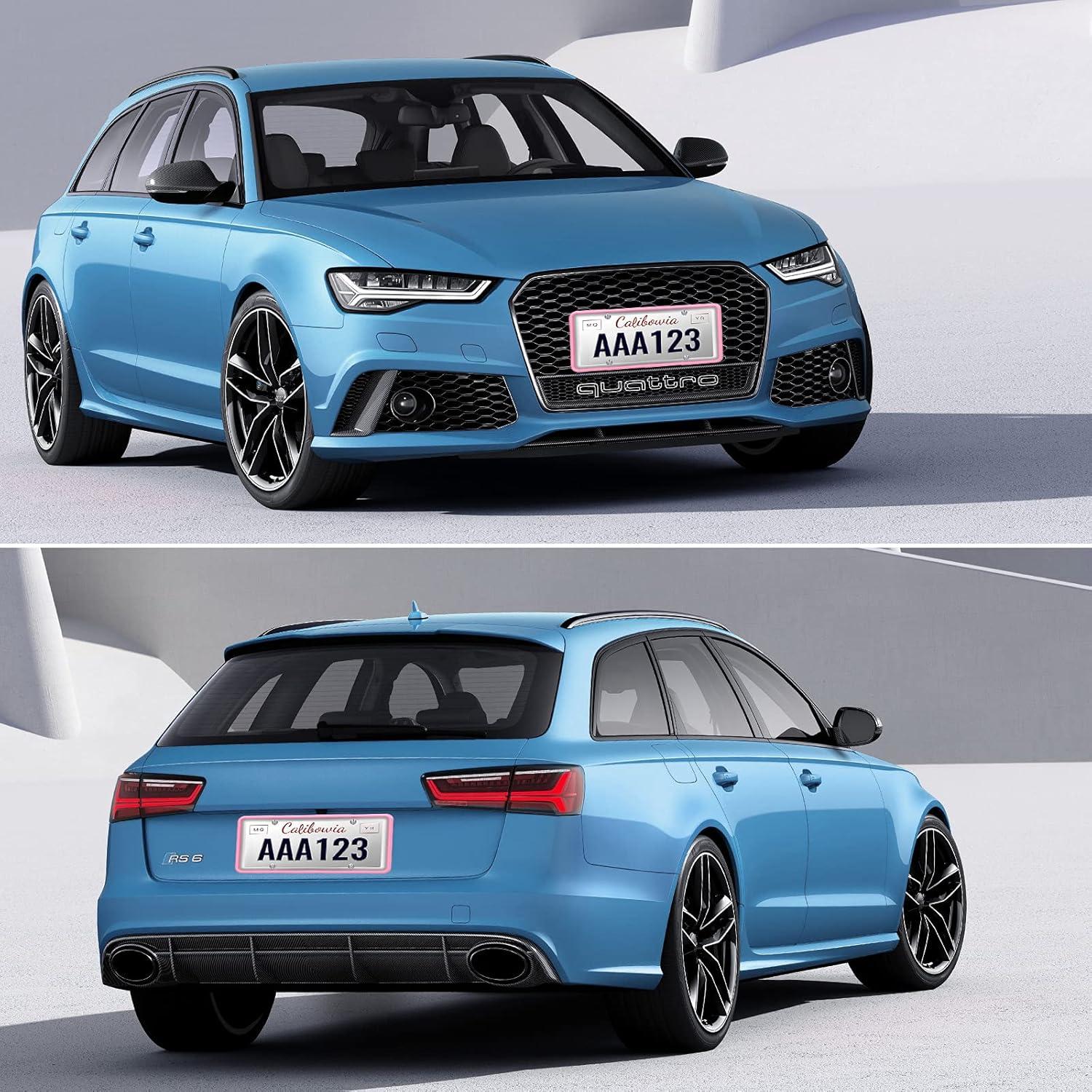 Paquete de 2 Marcos de Placa de Licencia Silicona QiqaMole