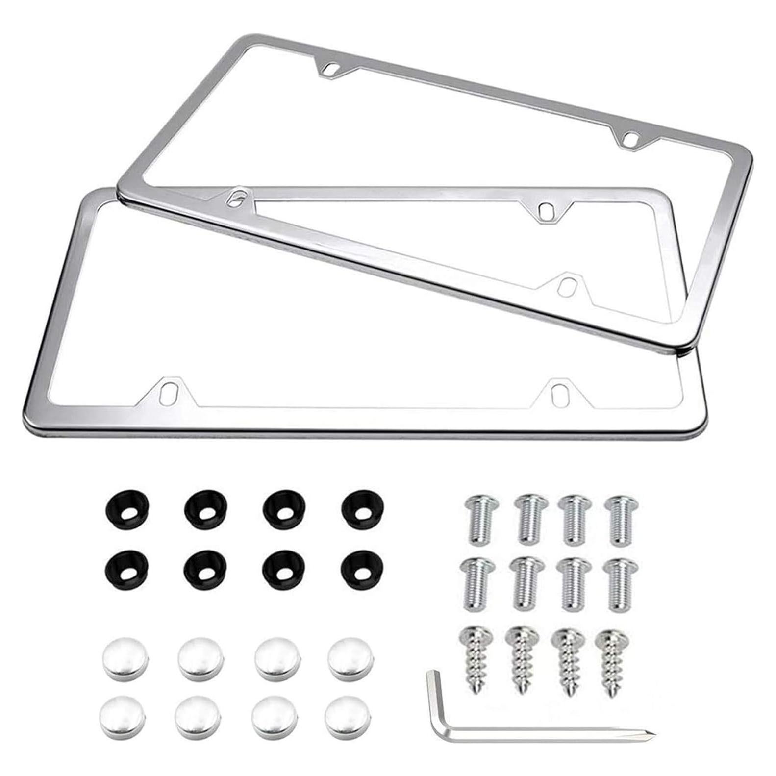 Marcos de Placa de Licencia Indeed BUY Acero Inoxidable 2 Pcs