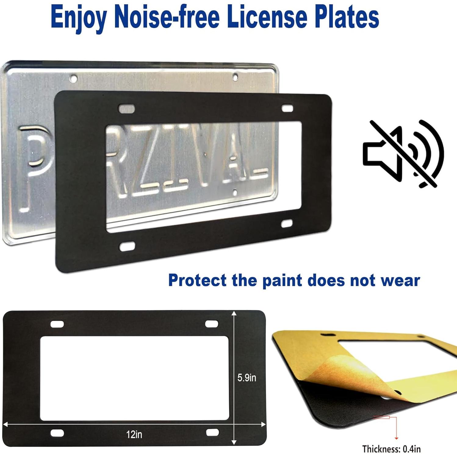 Marco de Placa de Licencia BGGTMO Aluminio Negro Mate - 2 Pzas