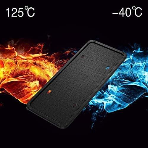 Marco de Placa de Licencia de Silicona XCLPF Negro 2 Piezas