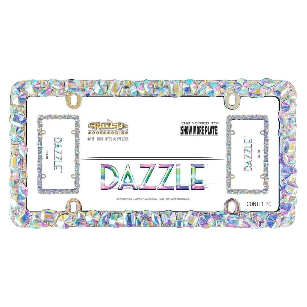 Marco de Placa de Licencia Cruiser Accessories Dazzle 16130 Cromo
