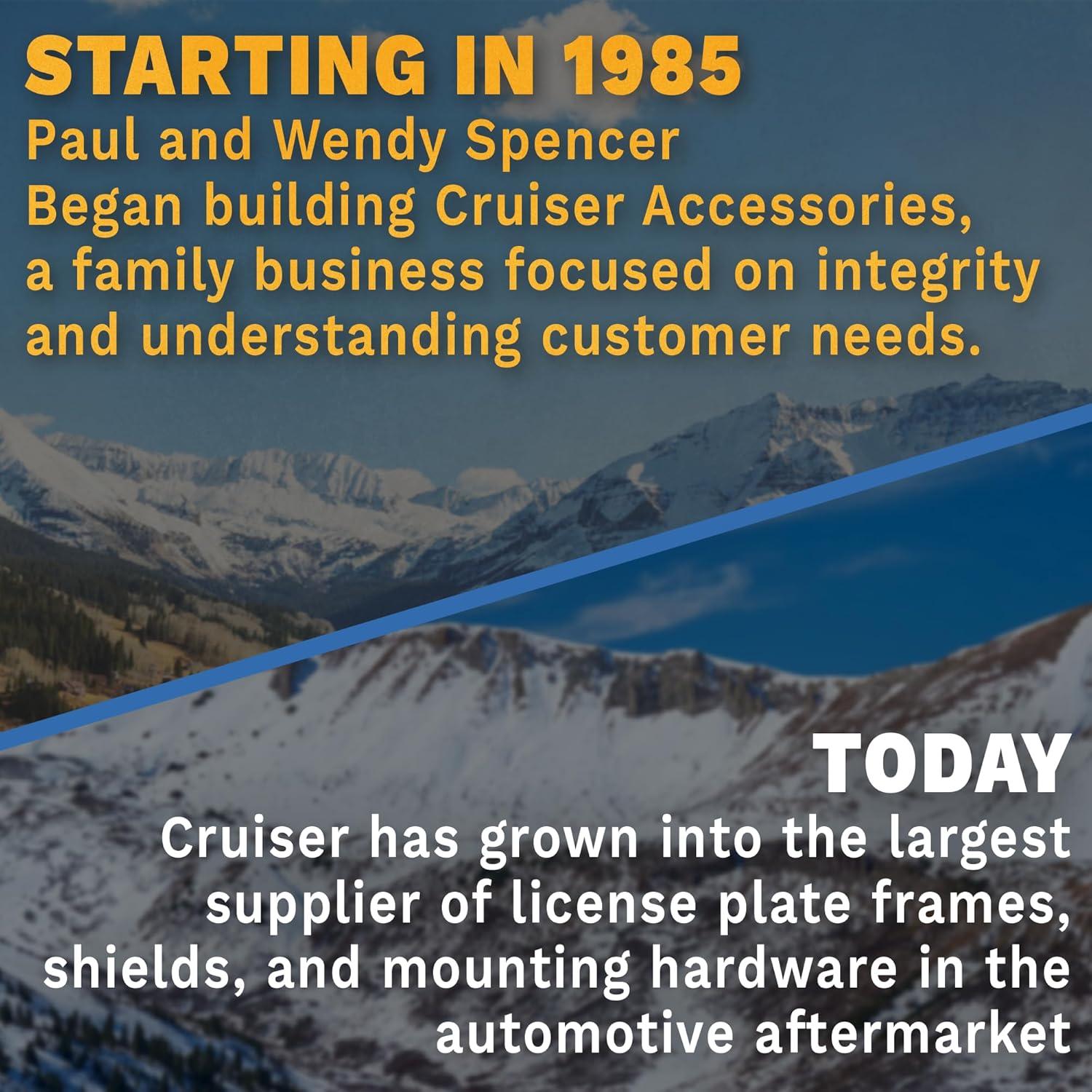 Marco de Placa de Licencia Cruiser Accessories Dazzle 16130 Cromo