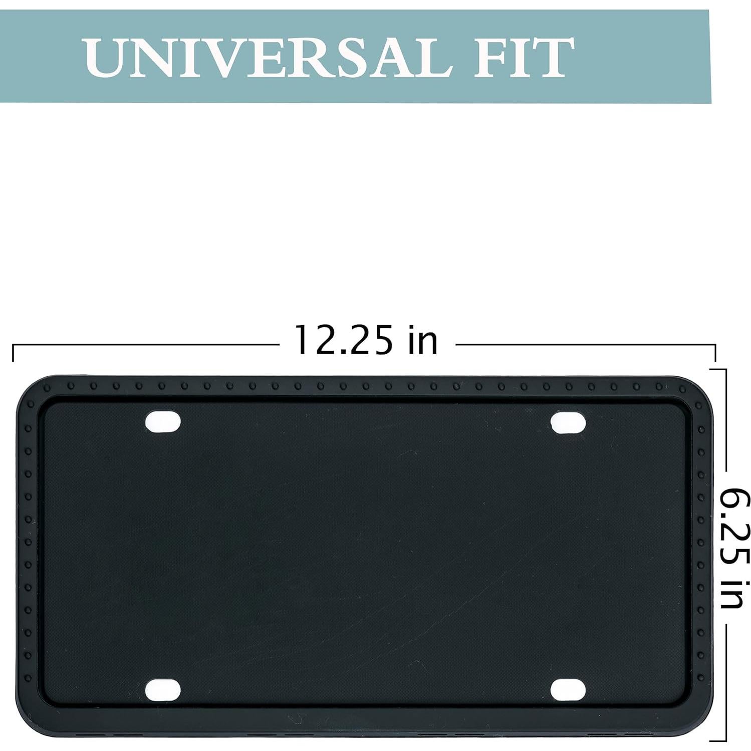 Marcos de Placas de Licencia TDHDIKE - 2 Piezas Silicona Universal