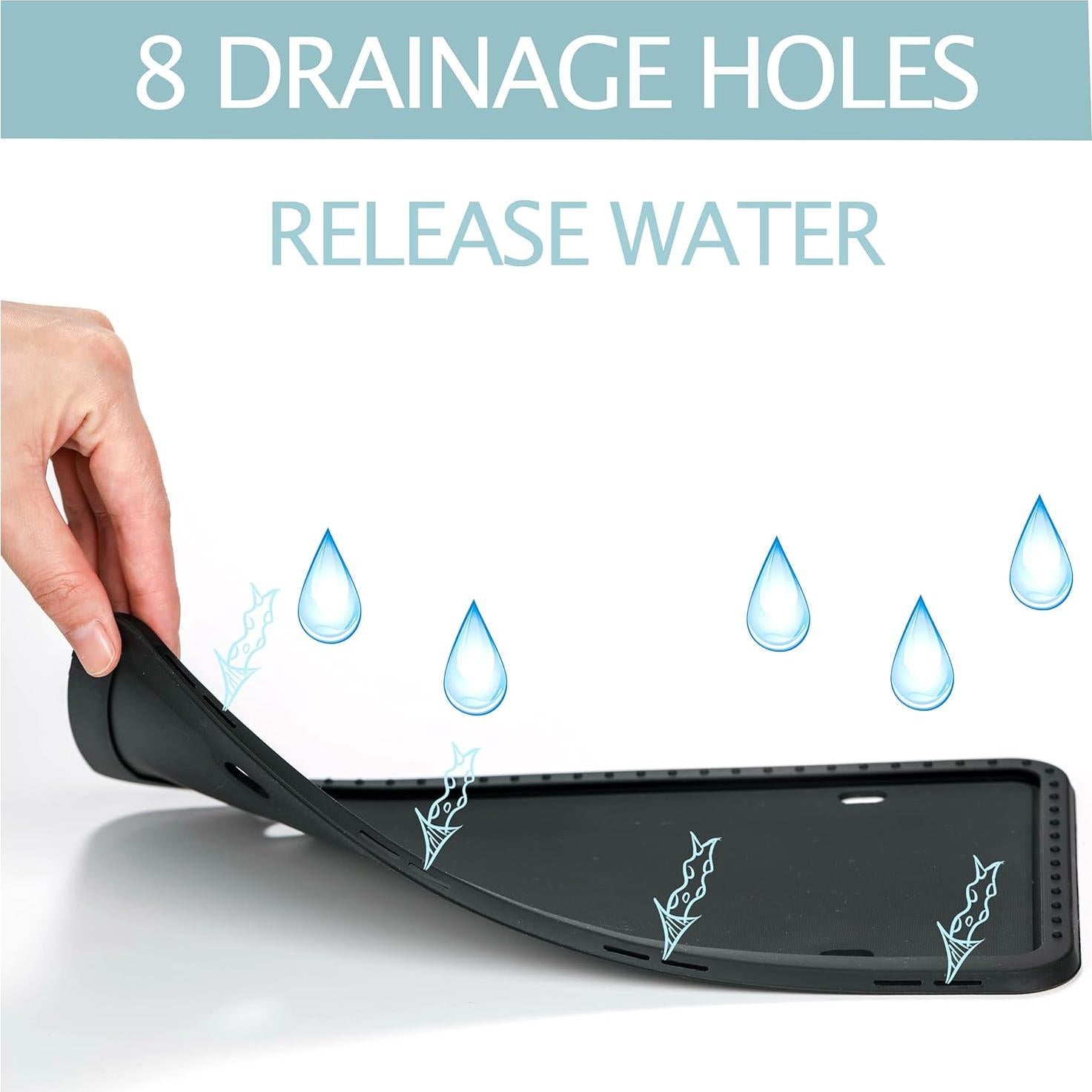 Marcos de Placas de Licencia TDHDIKE - 2 Piezas Silicona Universal