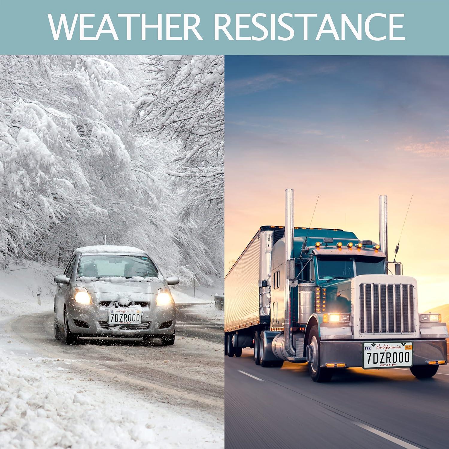 Marcos de Placas de Licencia TDHDIKE - 2 Piezas Silicona Universal