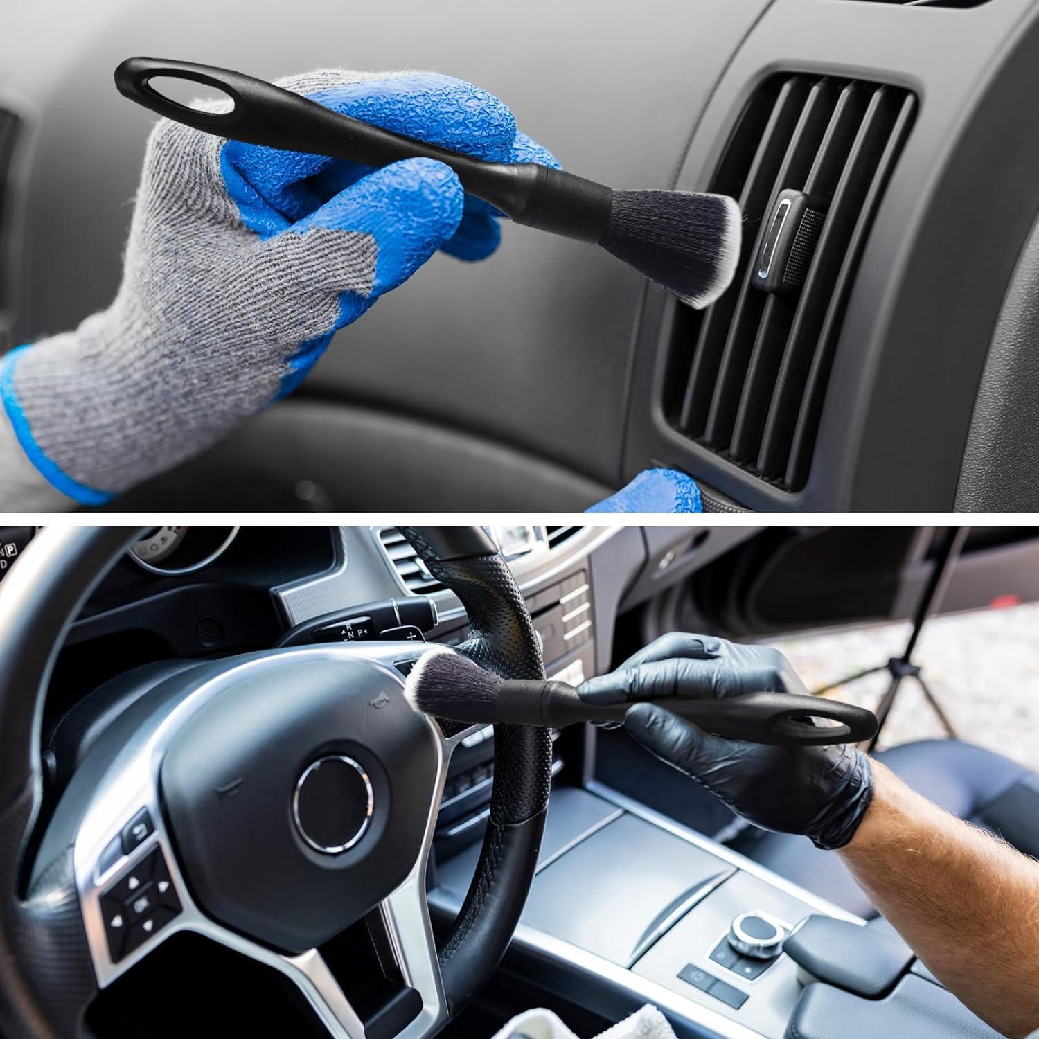 Kit de Cepillos Limpiadores de Ruedas NIKCOSMK WCB-3 Negro