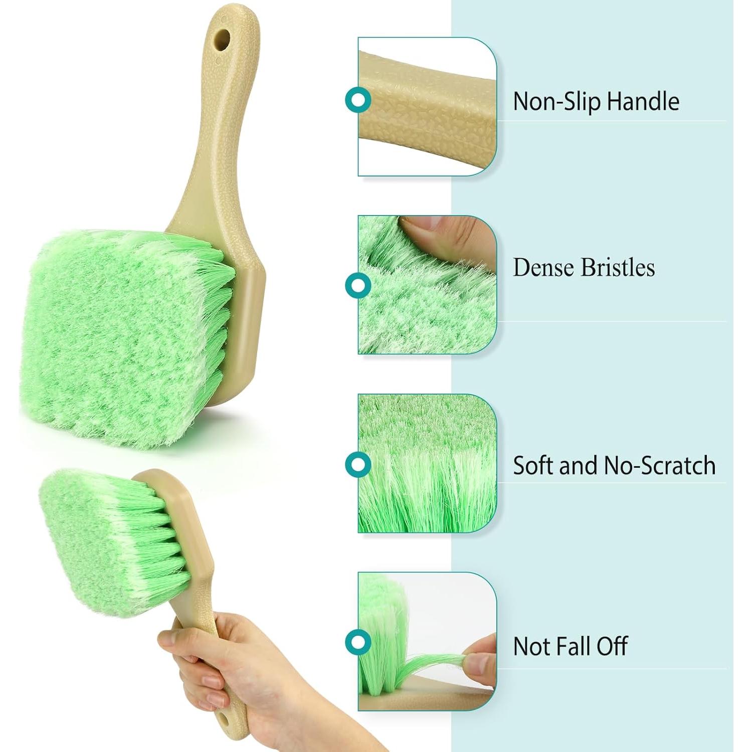 Juego de Cepillos de Limpieza Fitosy para Llantas y Neumáticos