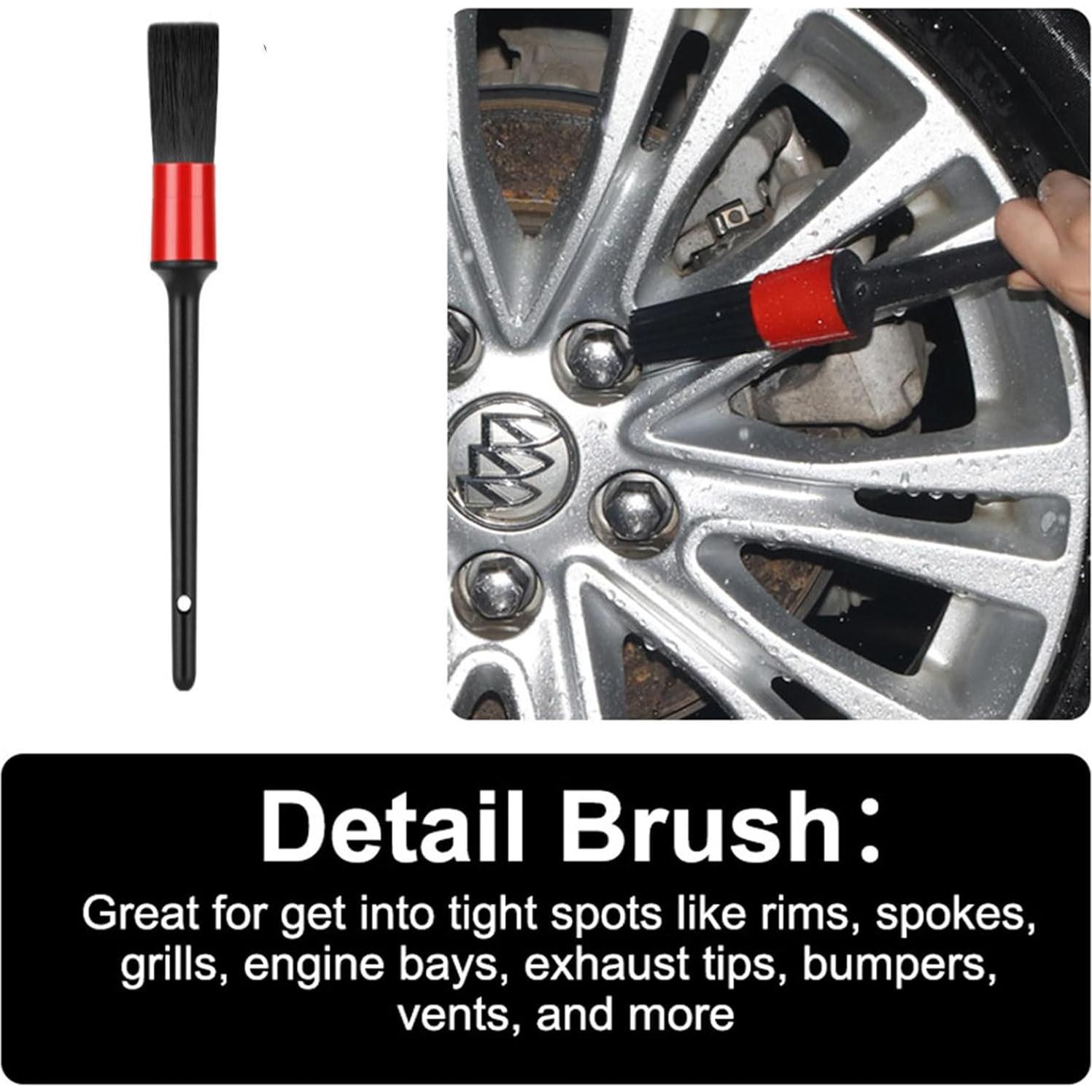 Juego de Cepillos de Limpieza Fitosy para Llantas y Neumáticos