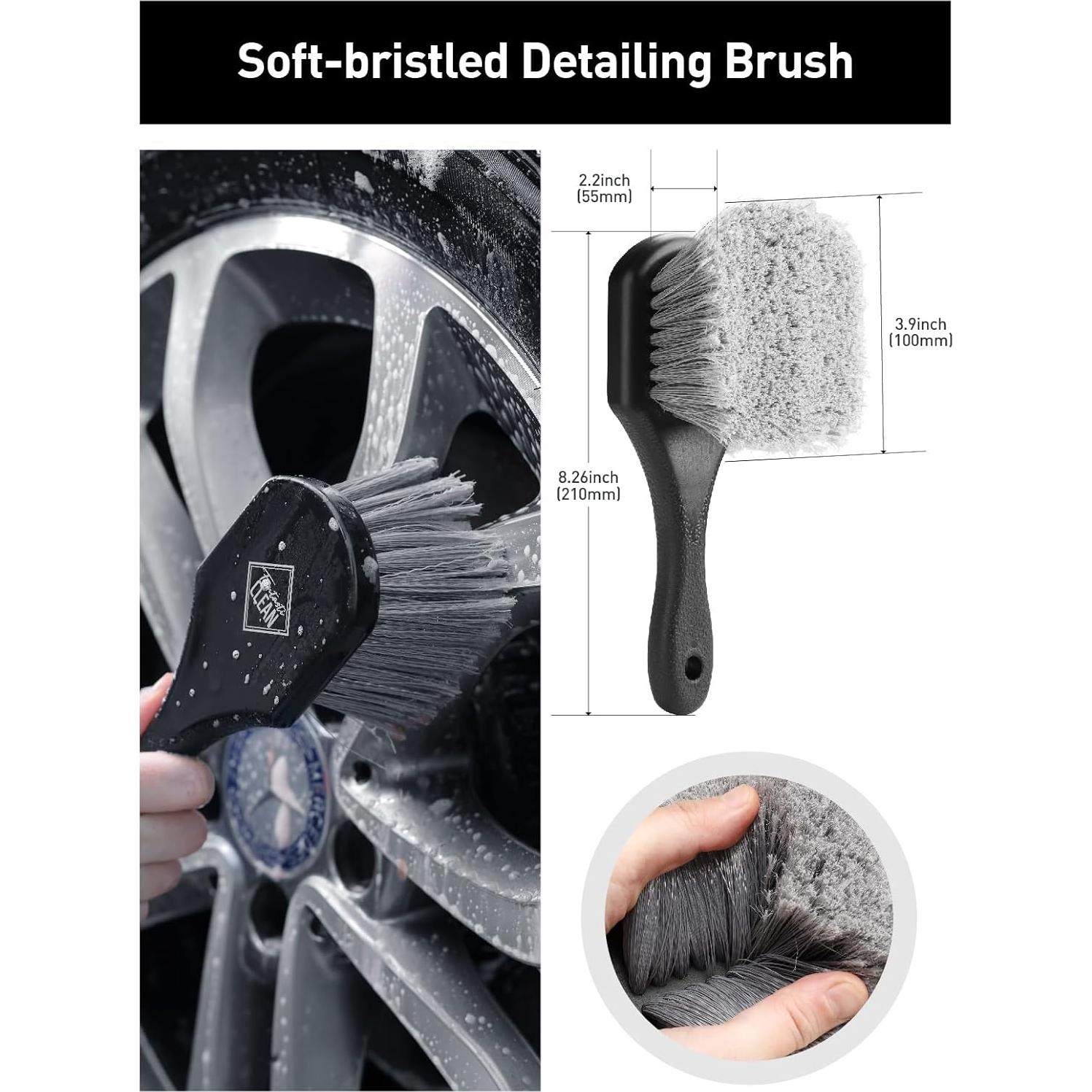 Kit de Limpieza de Ruedas de Coche 7 Piezas Fantasticlean