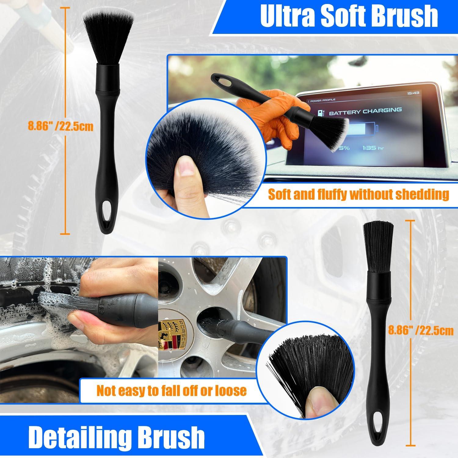 Kit de Cepillos para Ruedas HOLANHING 6 Piezas Sin Rayones