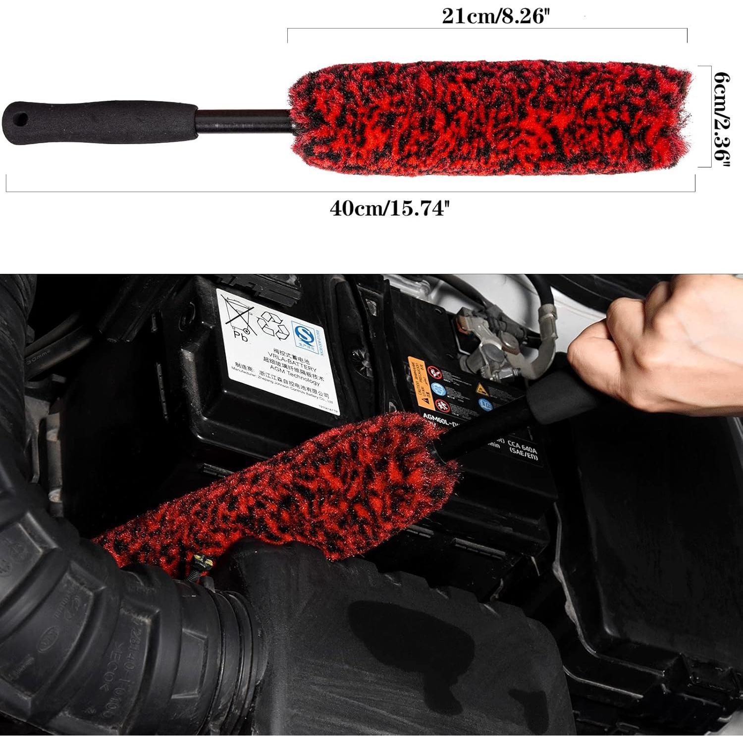 Kit de Cepillos para Ruedas bzczh - 3 Tamaños, Sin Metal