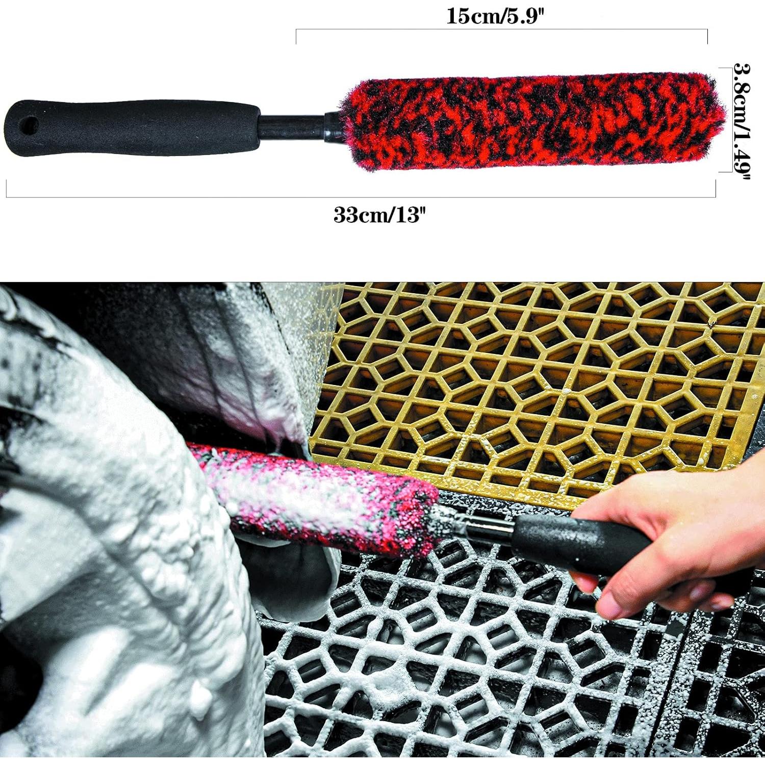 Kit de Cepillos para Ruedas bzczh - 3 Tamaños, Sin Metal