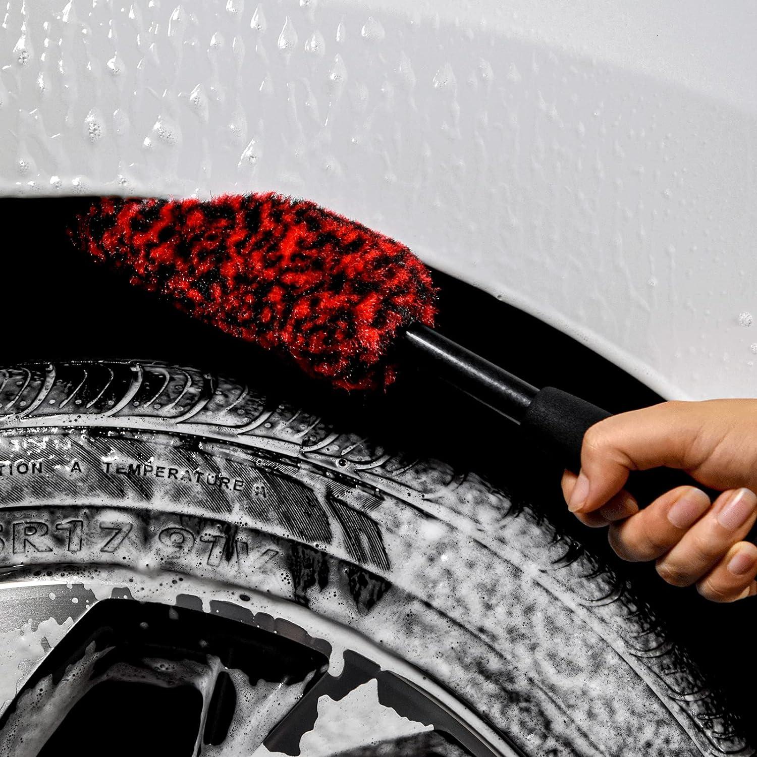 Kit de Cepillos para Ruedas bzczh - 3 Tamaños, Sin Metal