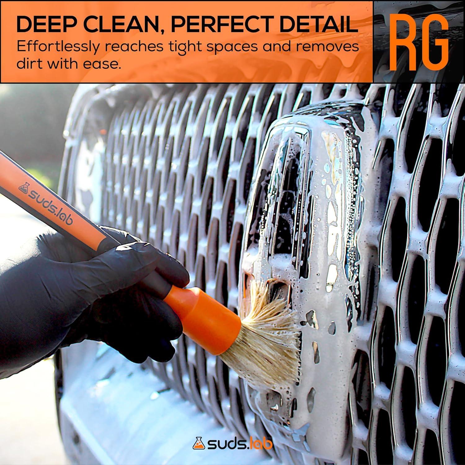 Cepillo de Detalle Suds Lab Naranja con Cerdas de Goma - 2 Unidades