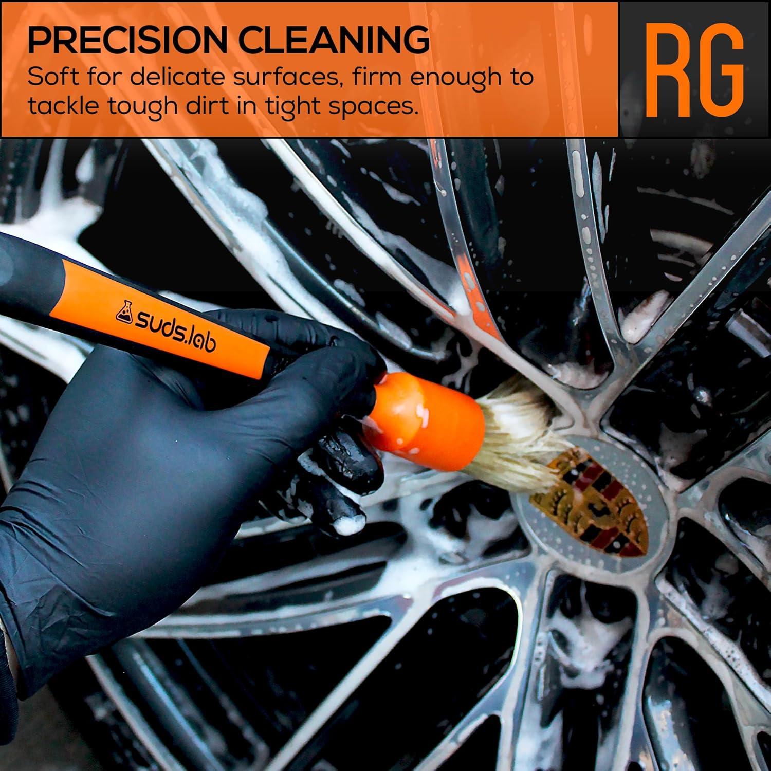 Cepillo de Detalle Suds Lab Naranja con Cerdas de Goma - 2 Unidades