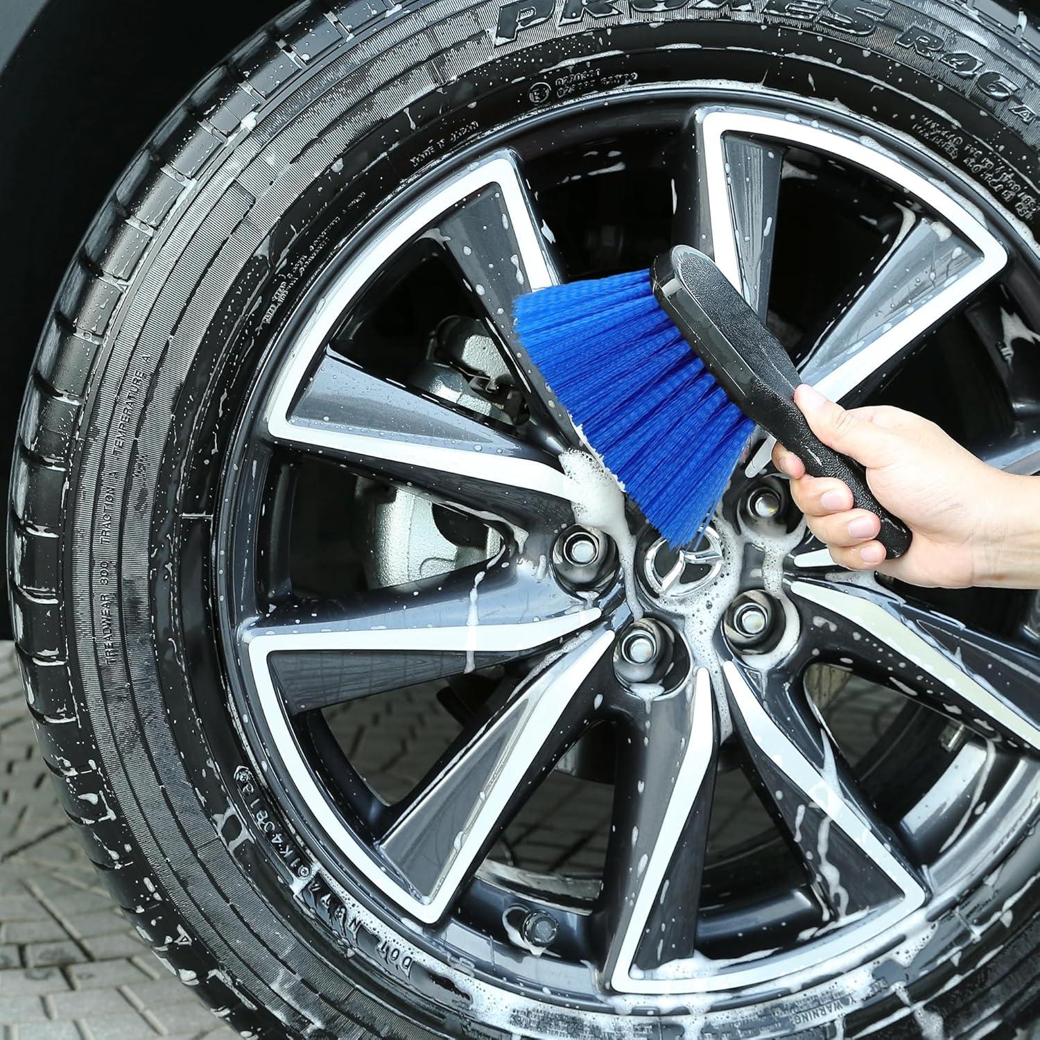 TAKAVU Cepillo para Neumáticos y Detalle - 2 Unidades