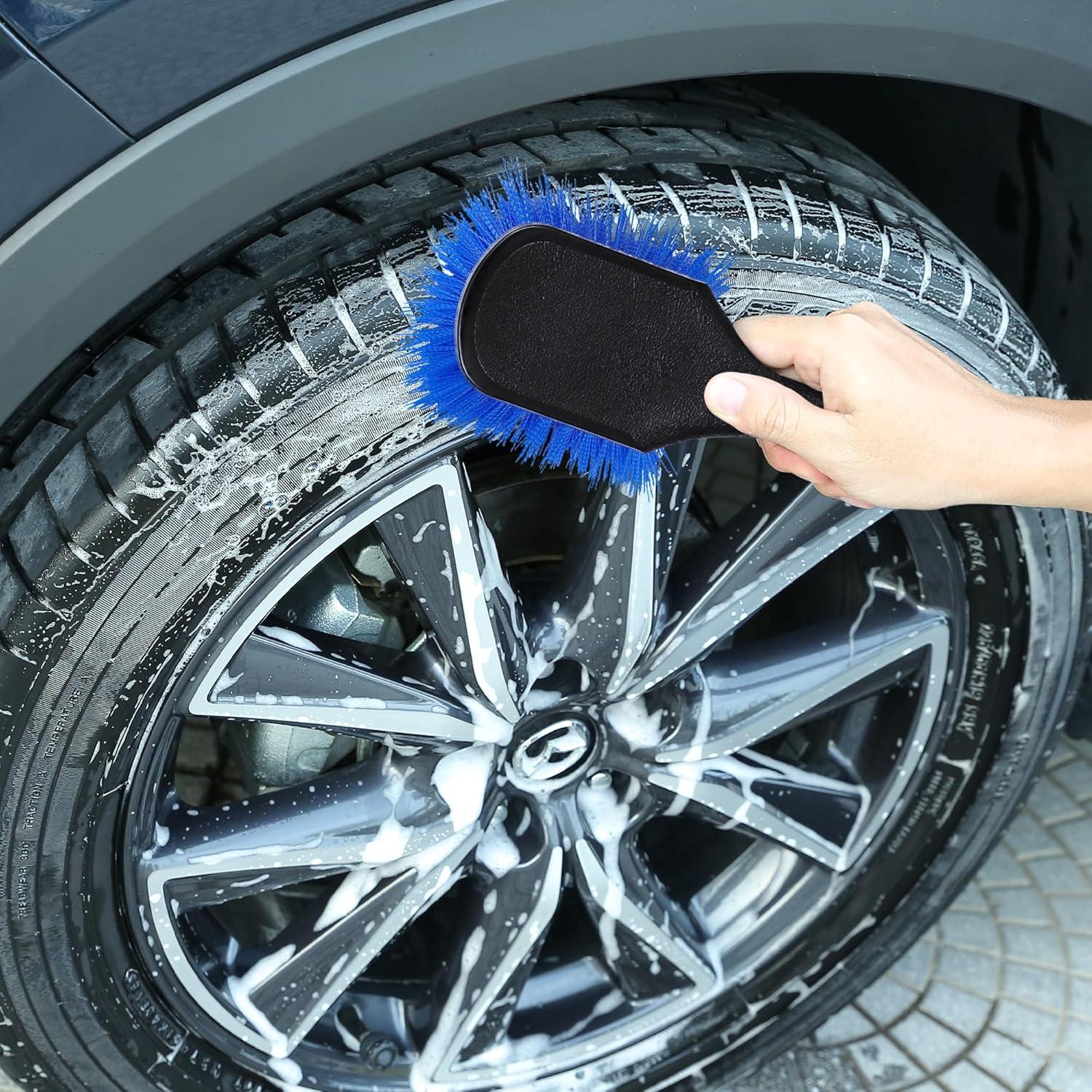 TAKAVU Cepillo para Neumáticos y Detalle - 2 Unidades