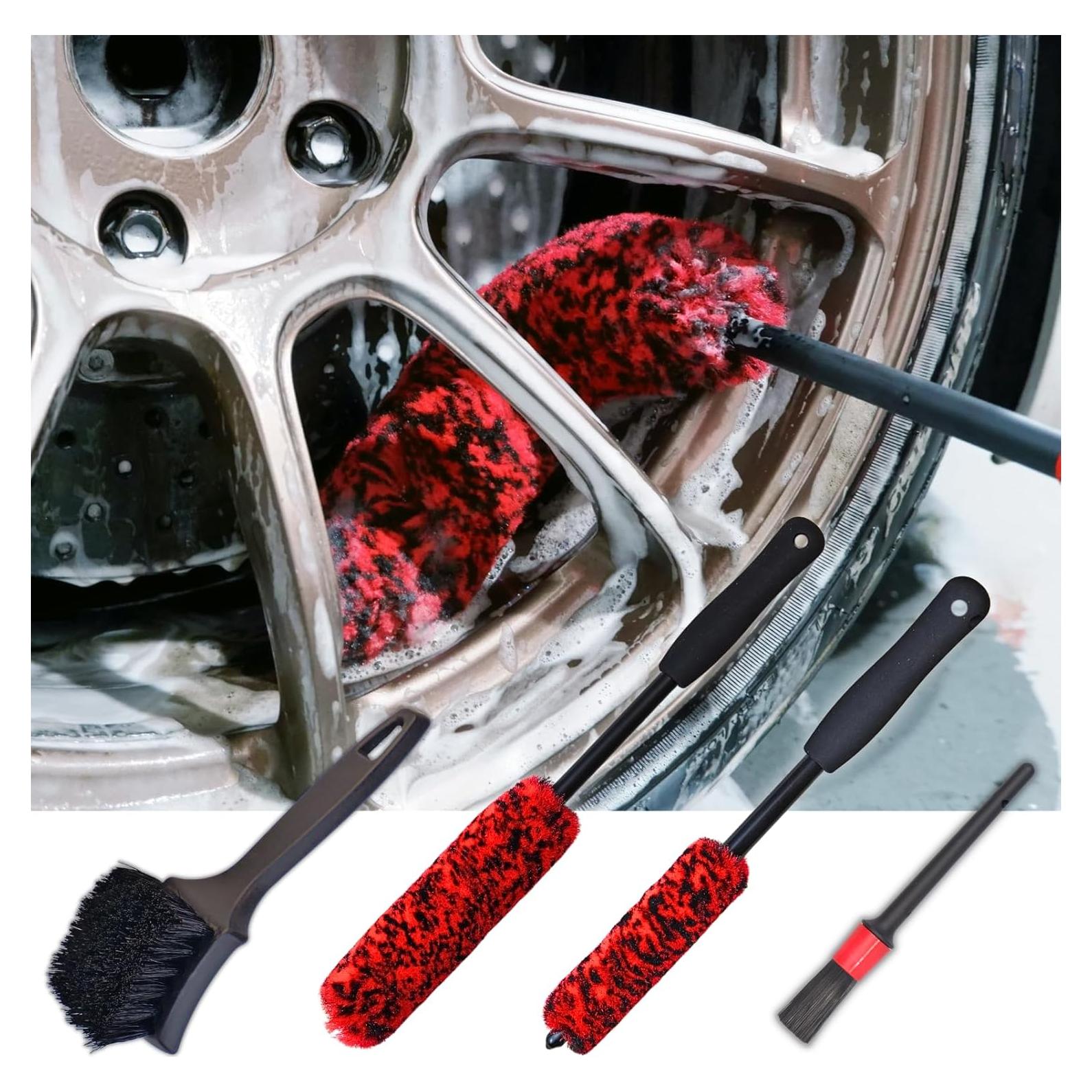 Kit de Cepillos para Limpiar Ruedas BYTTME - 4 Piezas