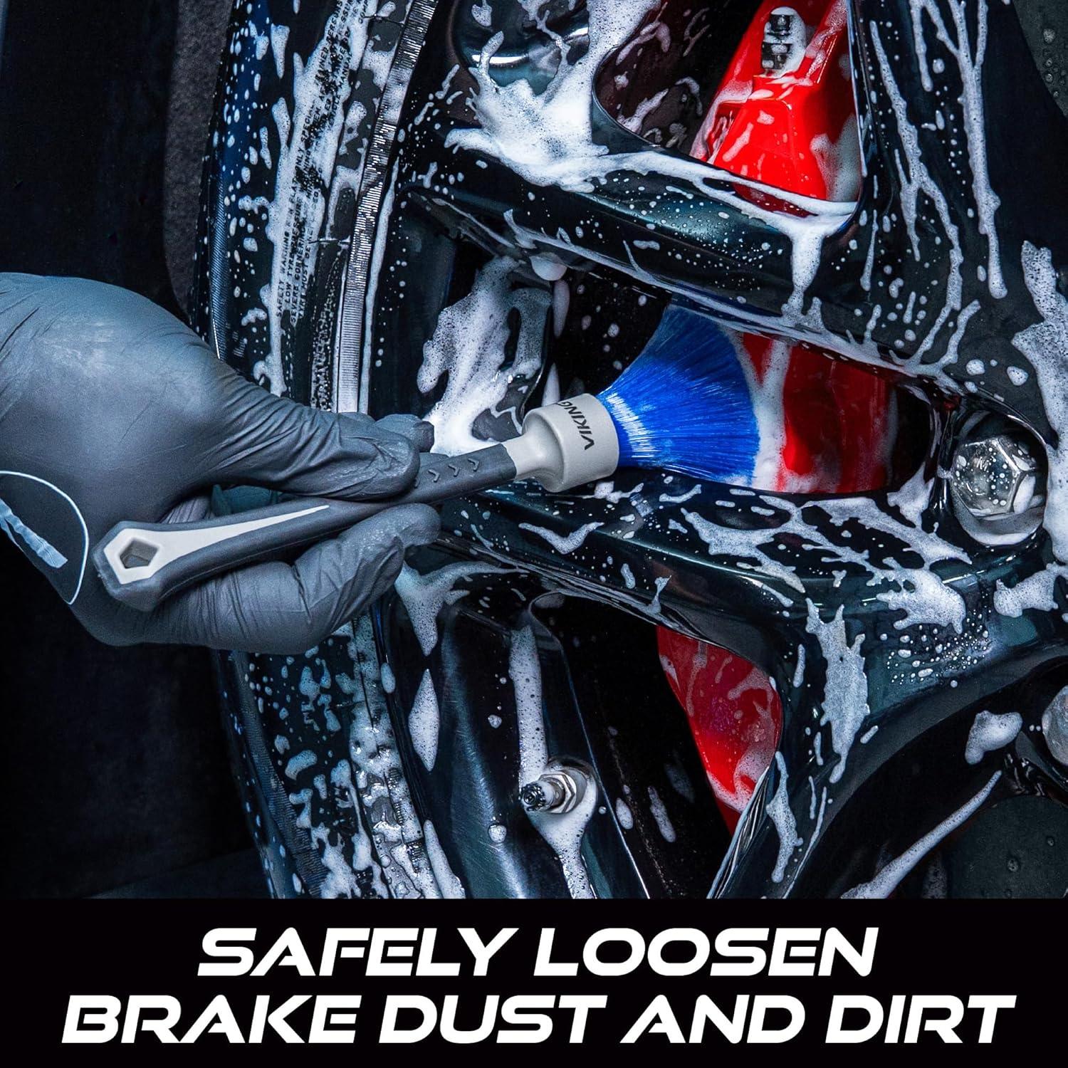 Cepillo para Tuercas de Rueda VIKING Ergonomico 21.6 cm