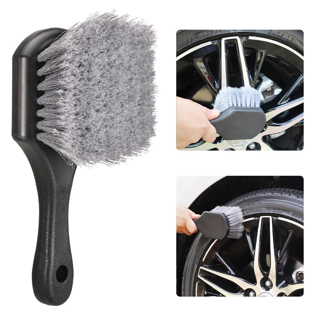 Cepillo de Ruedas LCWYORH con Cerdas Suaves y Mango Antideslizante