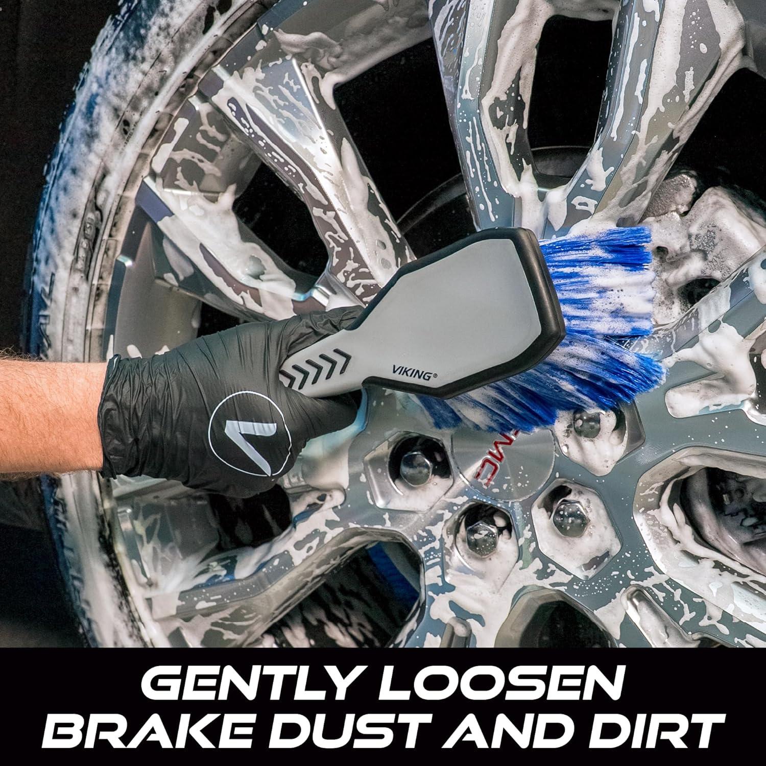 Cepillo de Rueda VIKING Ergonomico para Limpieza de Llantas