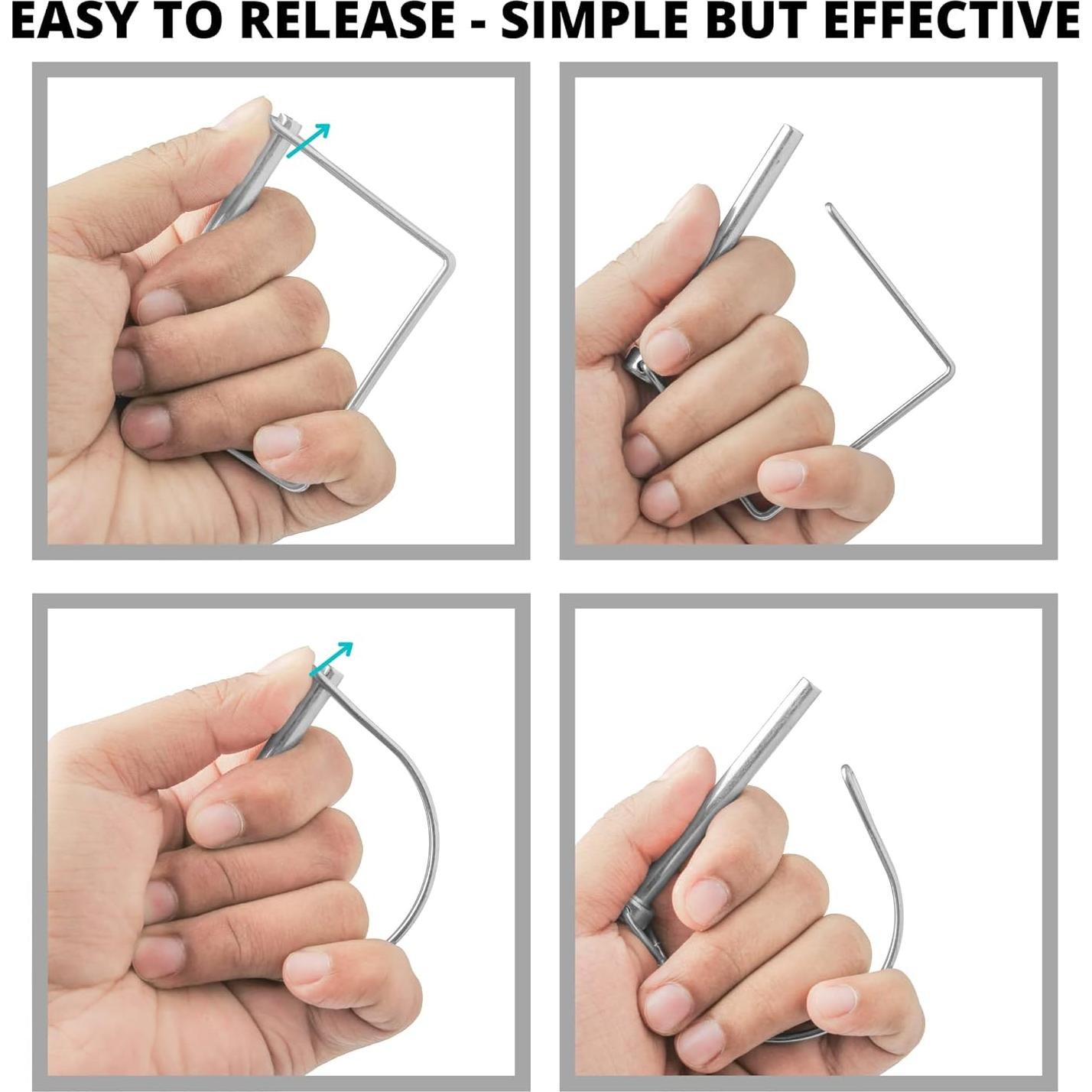 Paquete de 10 Pasadores de Remolque PINAILER 6x1.5cm