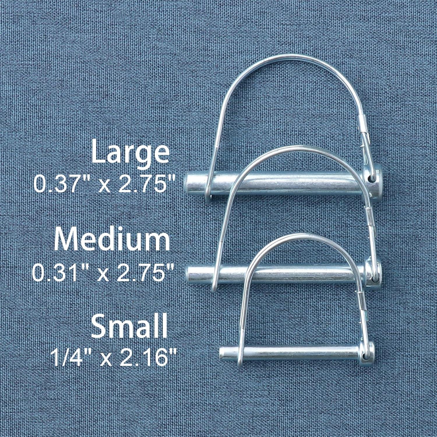 Pasador de Acoplador de Remolque 4PCS Tivnhuils 6.35mm