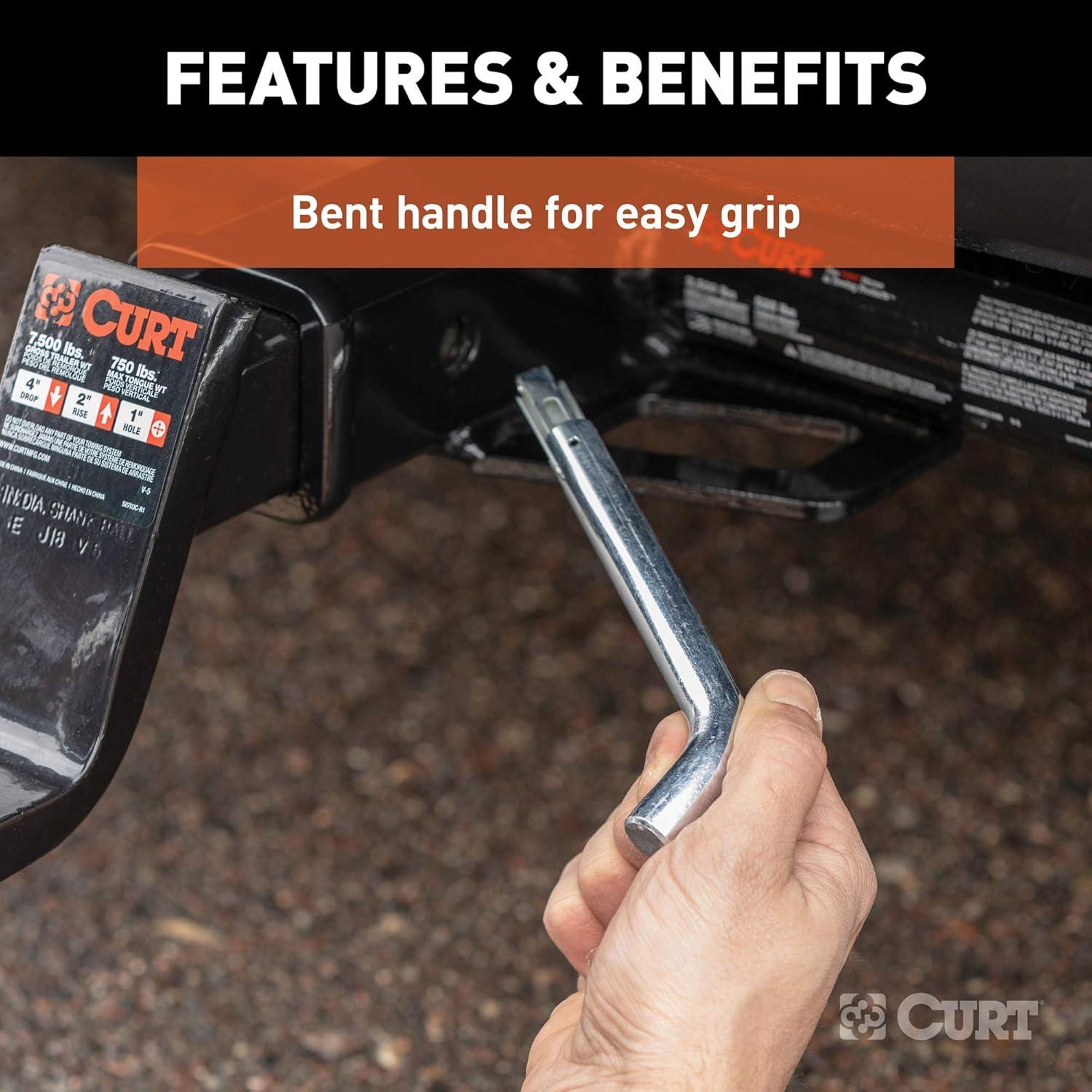 Pasador de Remolque Giratorio CURT 21551 1.59 cm Zinc