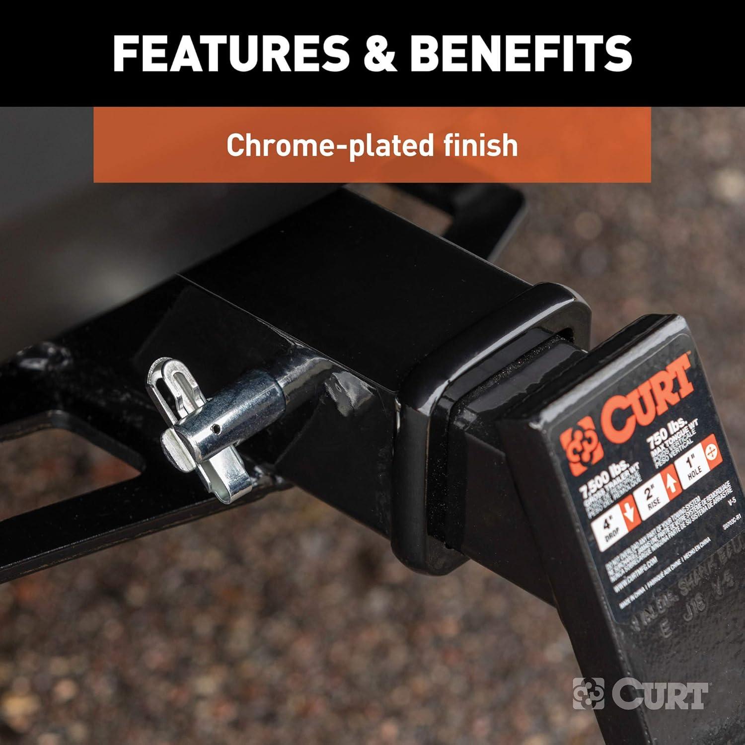 Pasador de Remolque Giratorio CURT 21551 1.59 cm Zinc