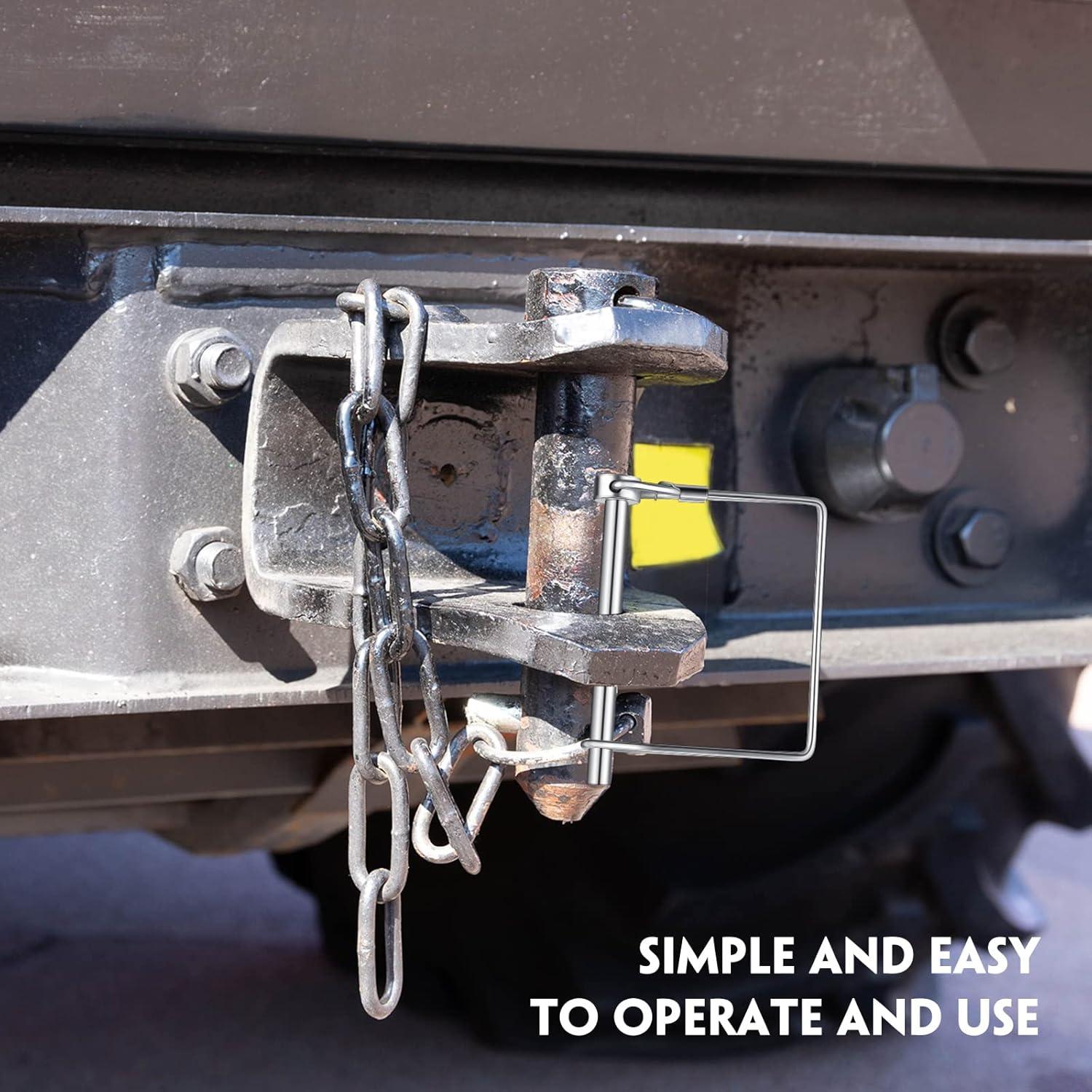 60 Piezas Pin de Remolque Cuadrado Pelopy 0.64 cm x 6.99 cm