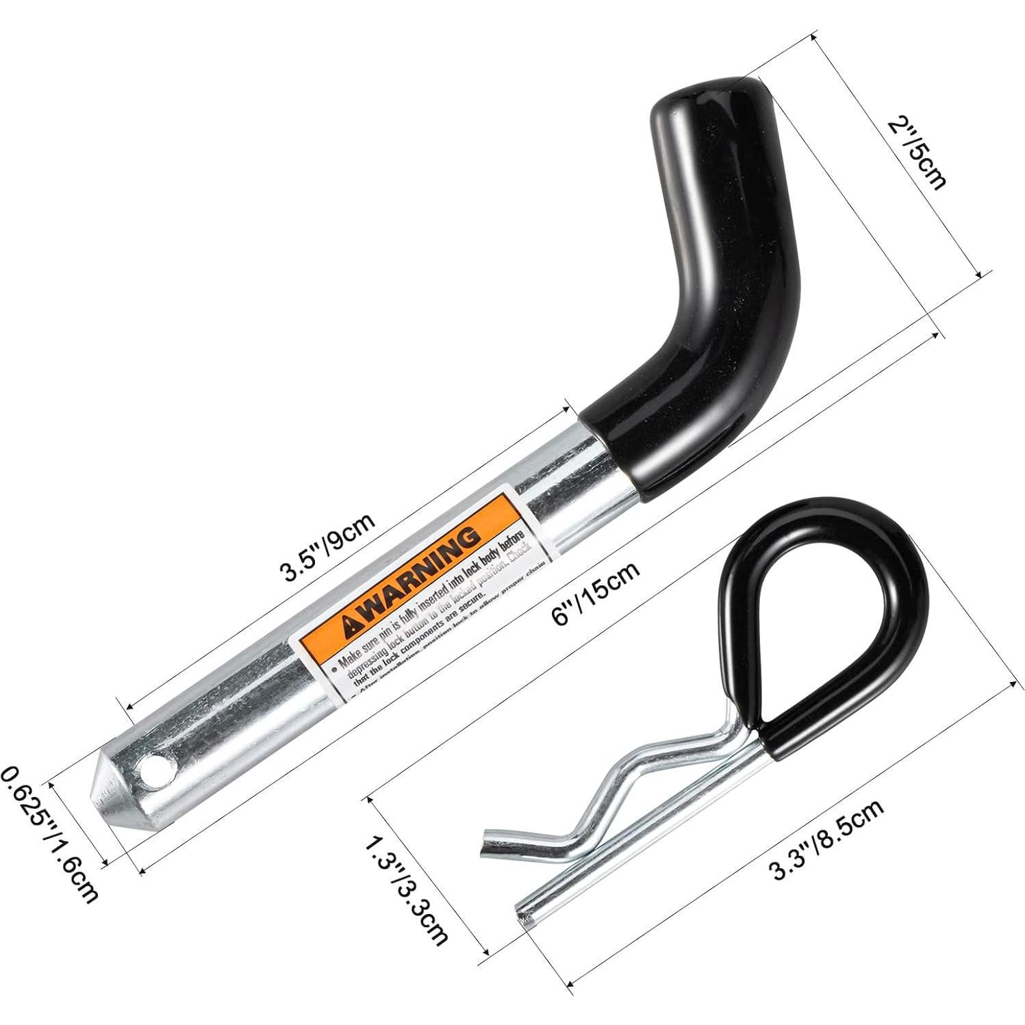 Pasador de Enganche TOPSHINE 5/8" Diámetro 4 Piezas