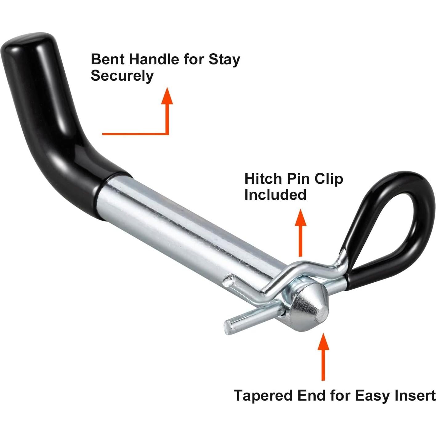 Pasador de Enganche TOPSHINE 5/8" Diámetro 4 Piezas