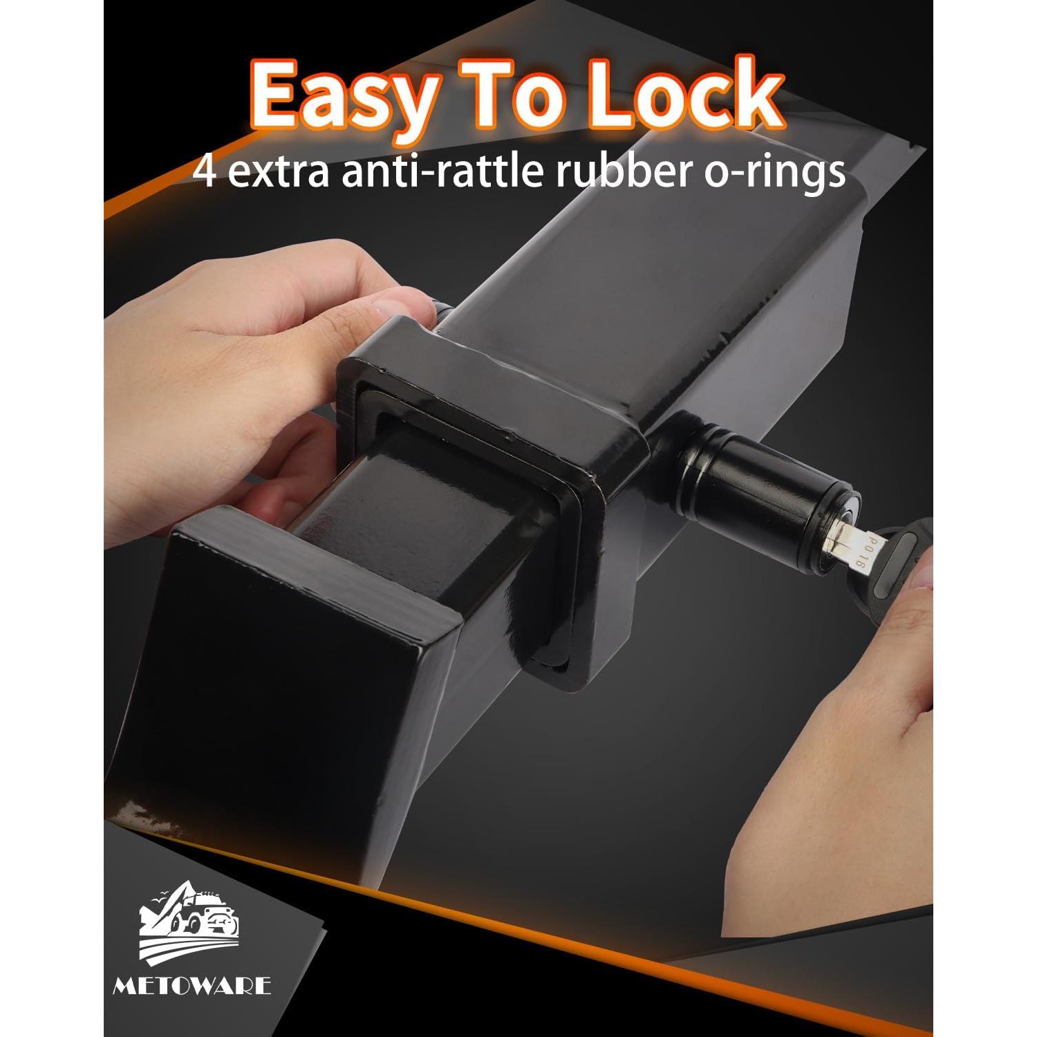 Cerradura de Enganche METOWARE 5/8" Antirrobo para Remolque
