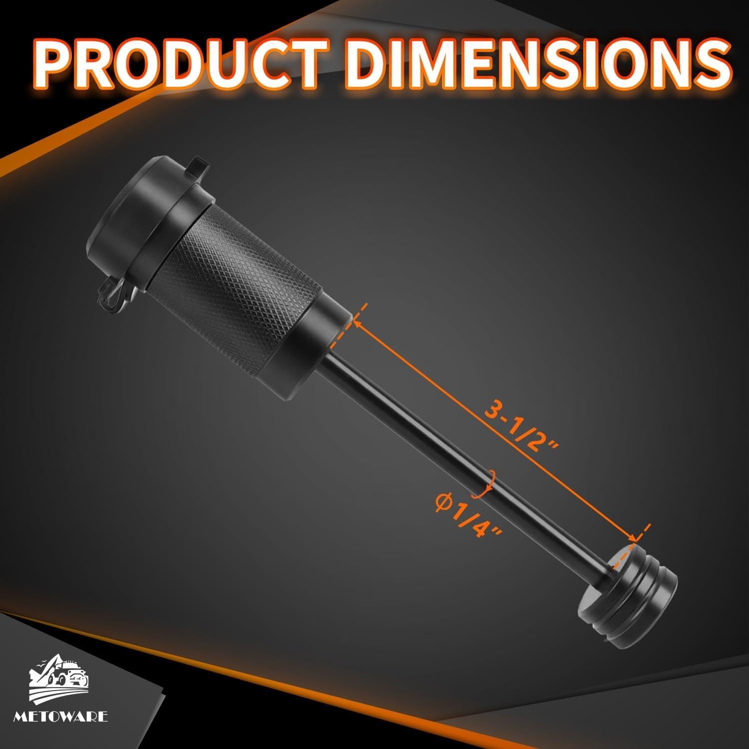 Cerradura de Acoplador de Remolque METOWARE 1/4" Diámetro