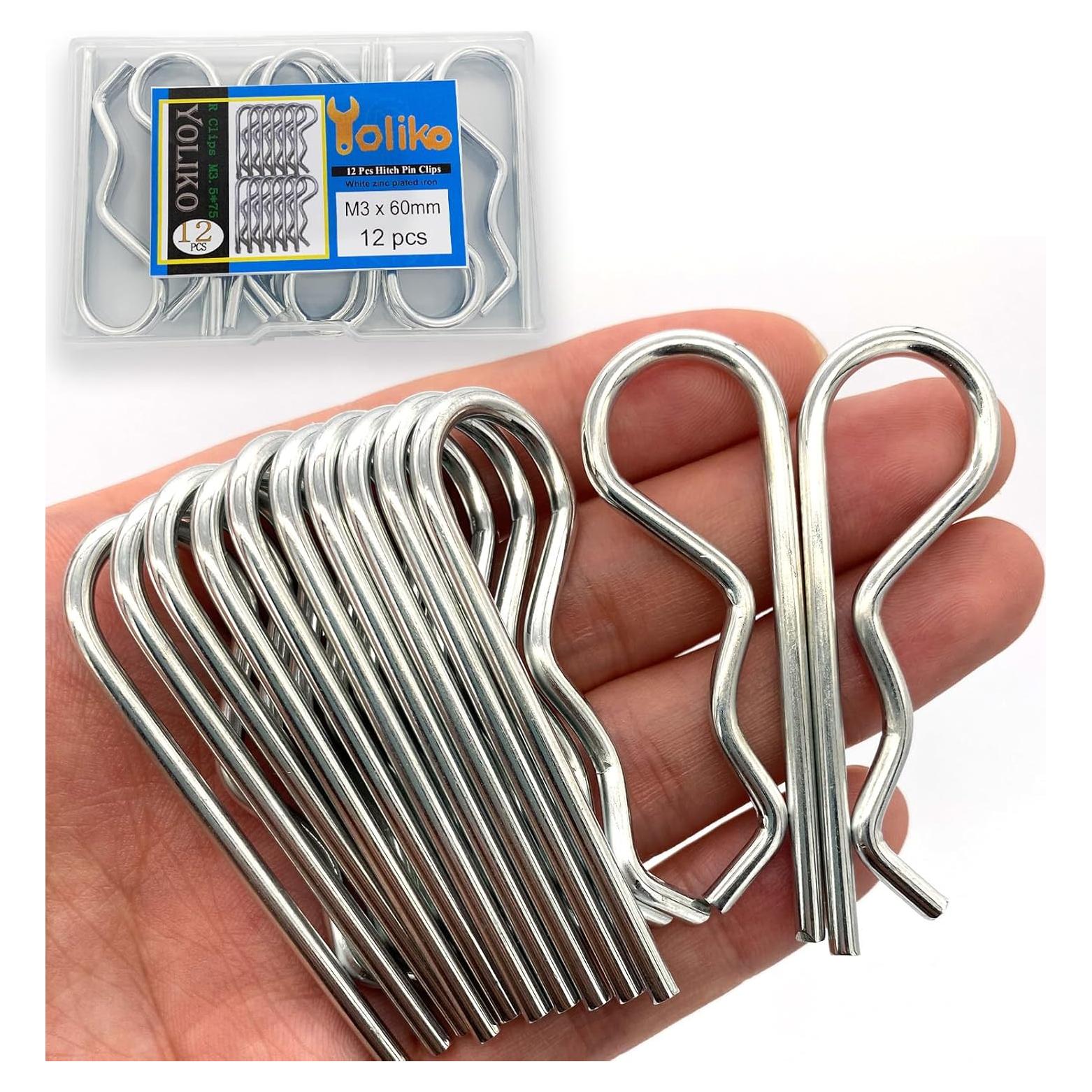 Pasadores de Enganche Yoliko M3x60mm - 12 Piezas Alta Resistencia