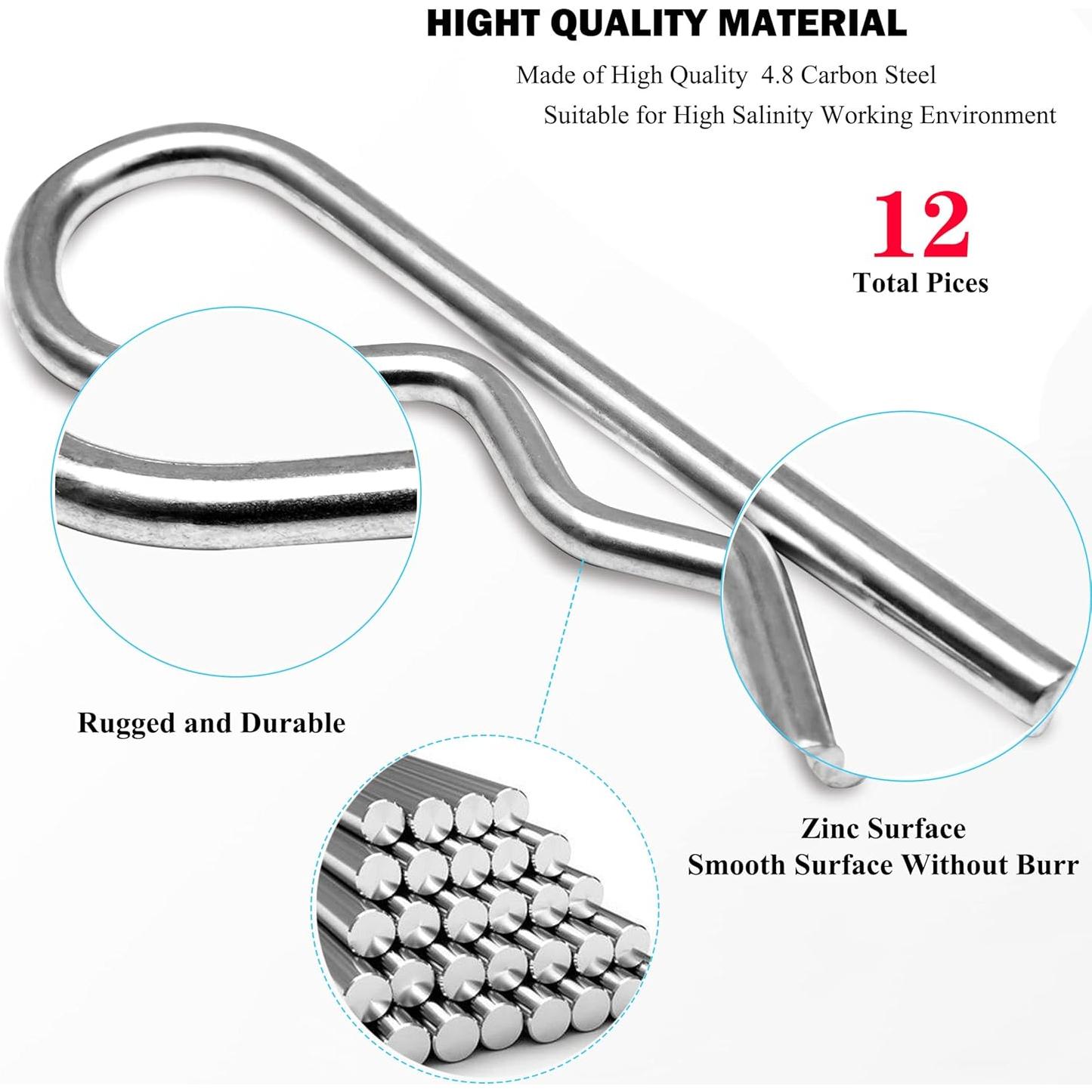 Pasadores de Enganche Yoliko M3x60mm - 12 Piezas Alta Resistencia