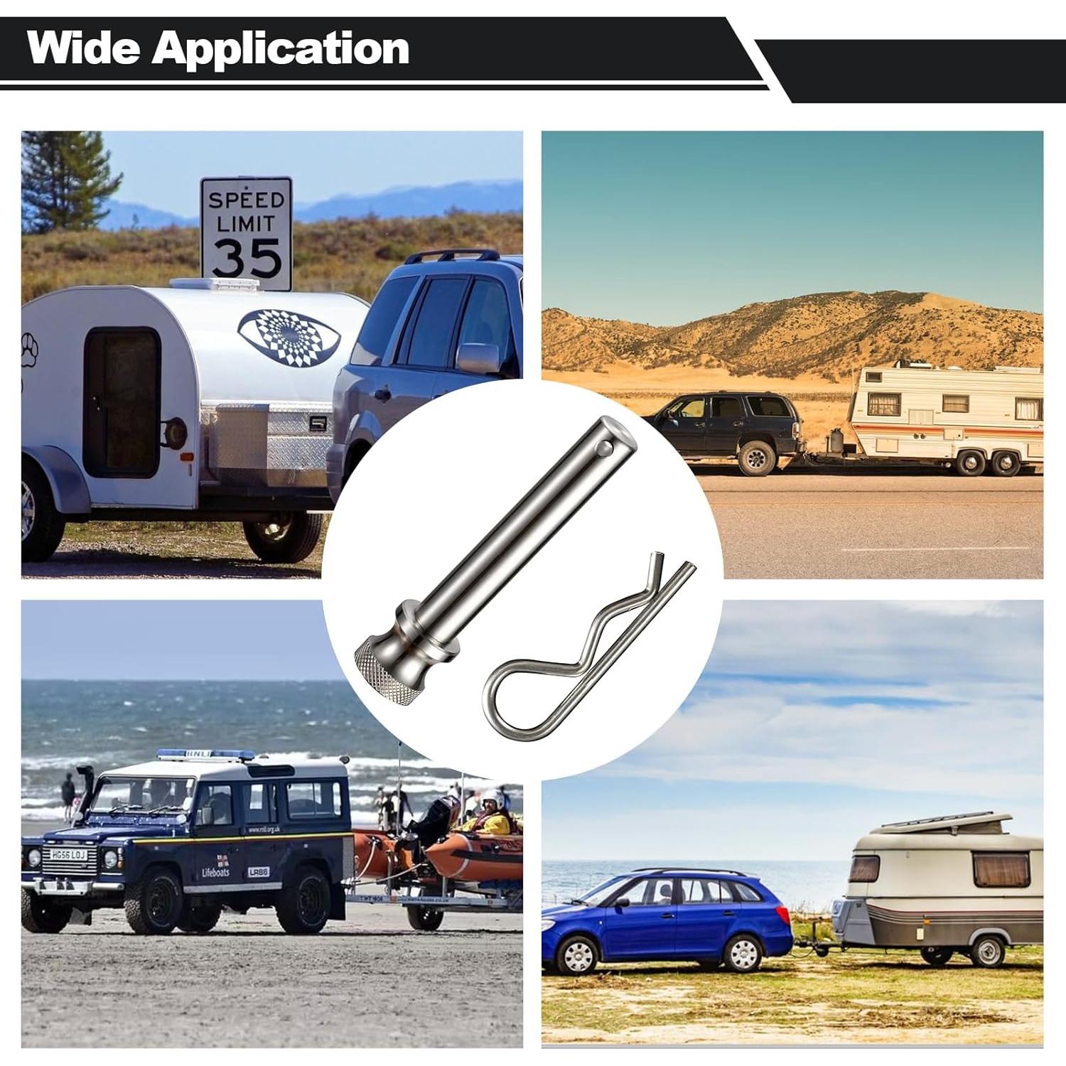 Pin y Clip de Enganche Acero Inoxidable Topshine 5/8"