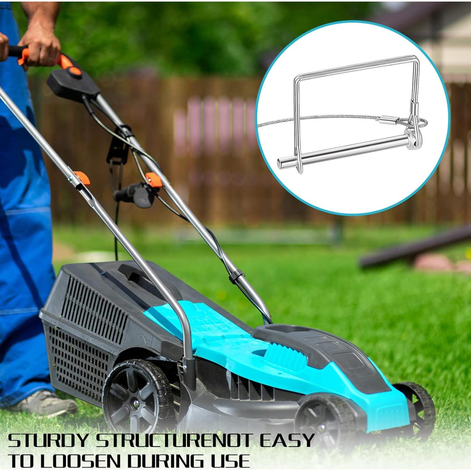 Pasadores de Acoplador de Remolque Umigy 10 Pcs Acero Plata