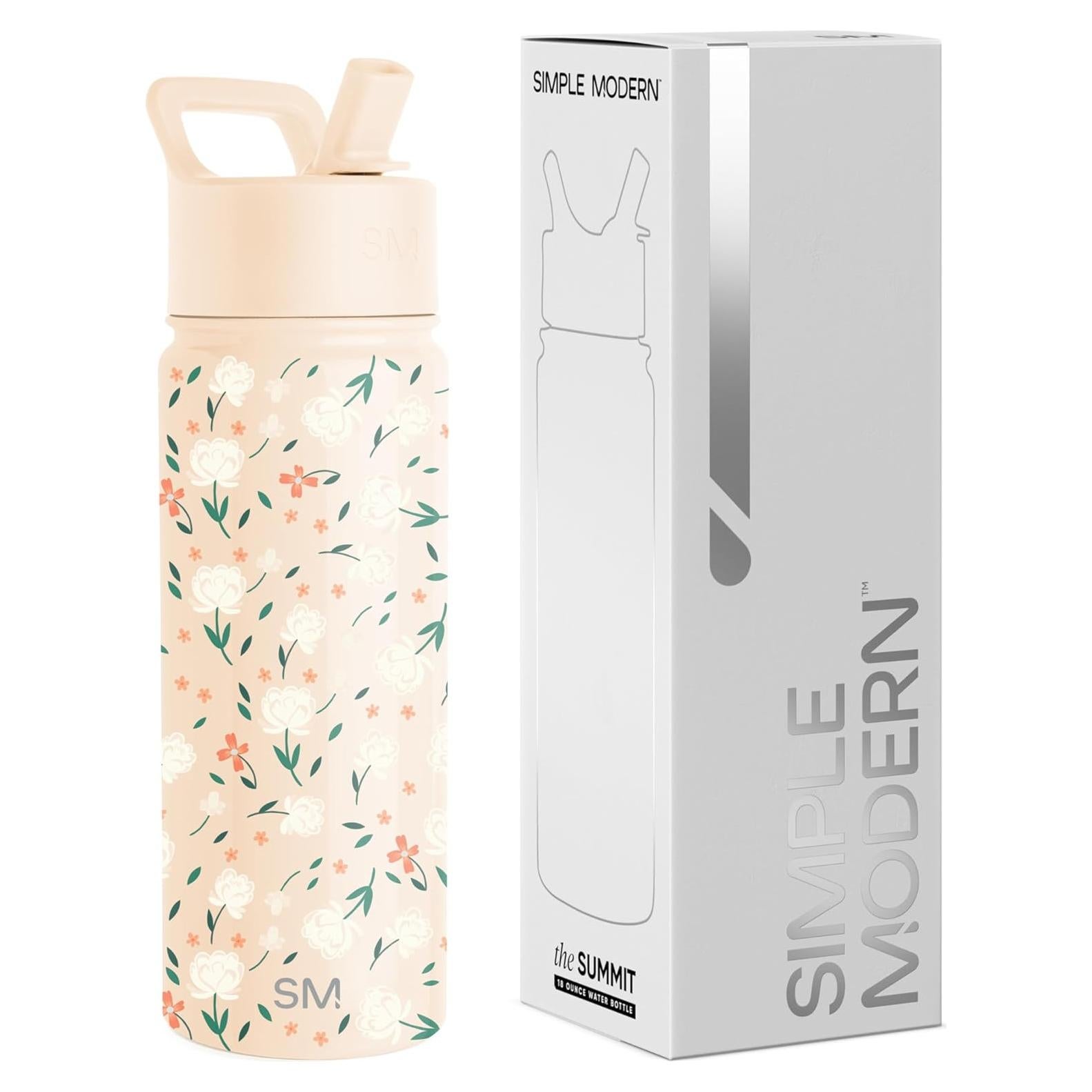 Botella de Agua Simple Modern 532ml Aislada Niños Floral