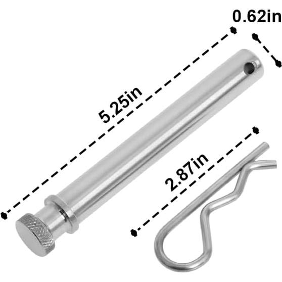 Pin de Enganche de Acero Inoxidable Swess para Remolque 2" y 2.5" - Paquete de 3